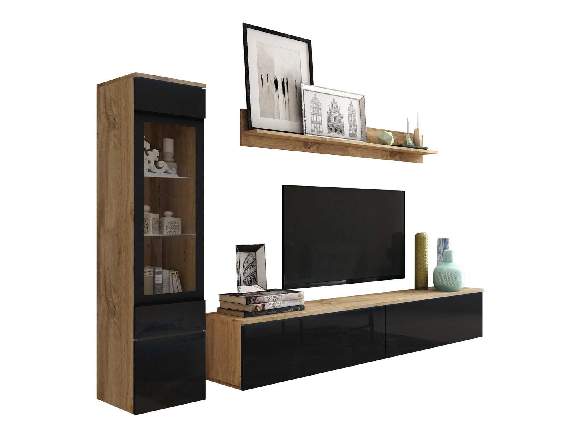 Stofusett Mirfivo 100 (Wotan-eik + Svart háglans)