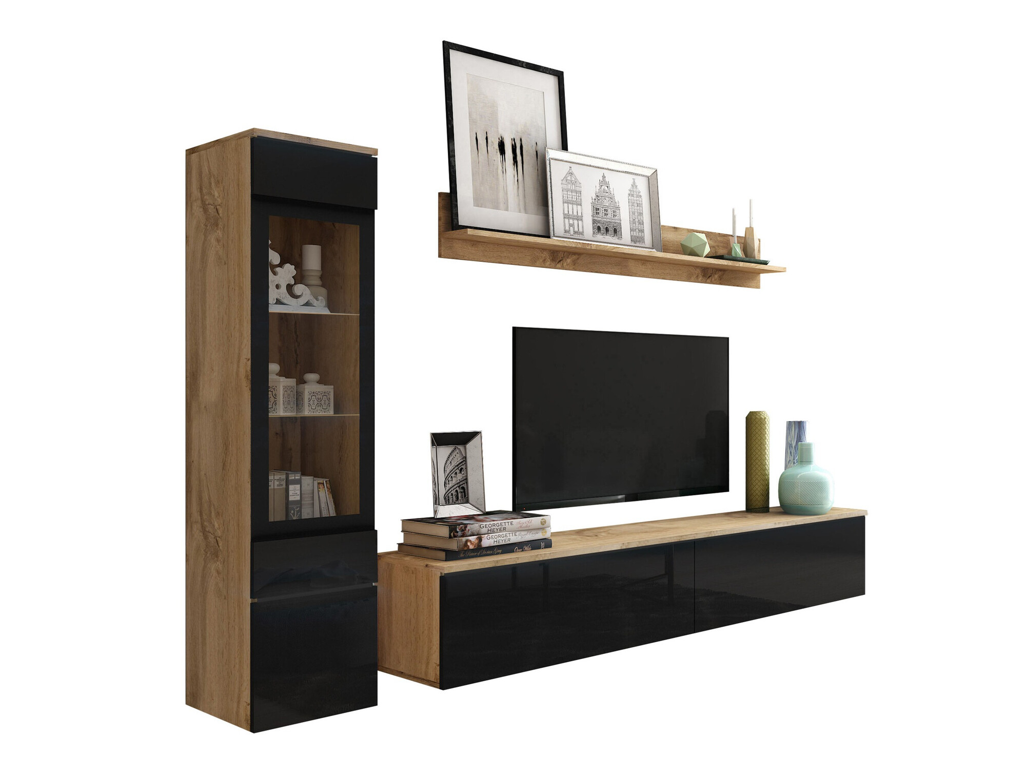 Stofusett Mirfivo 100 (Wotan-eik + Svart háglans)