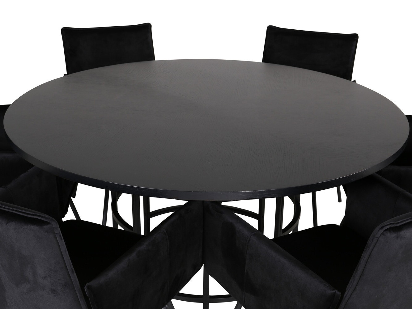Borðstofusett Dallas 2391 (Svartur)