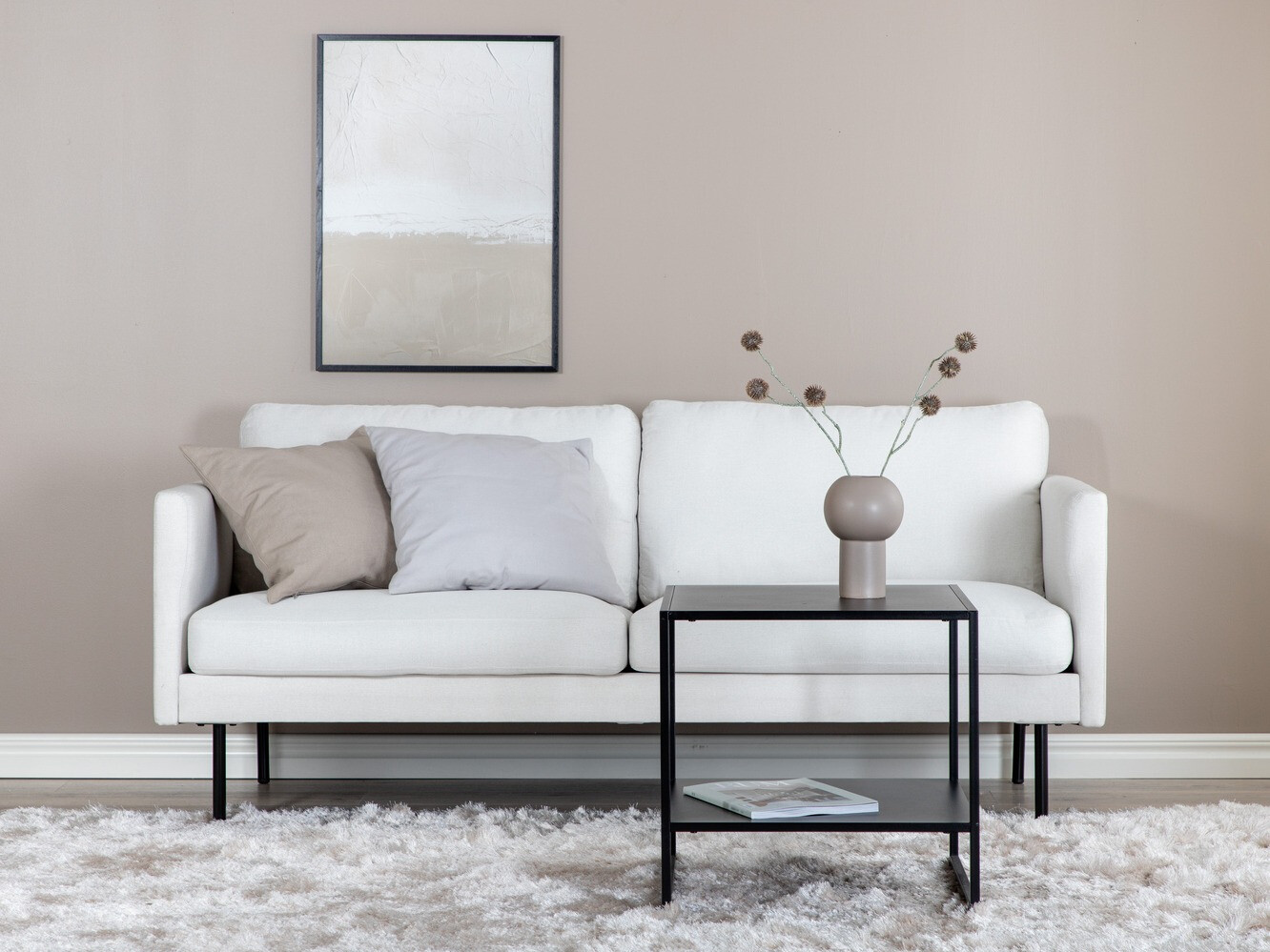 Sófi Fercame 100 (Beige + Svartur)