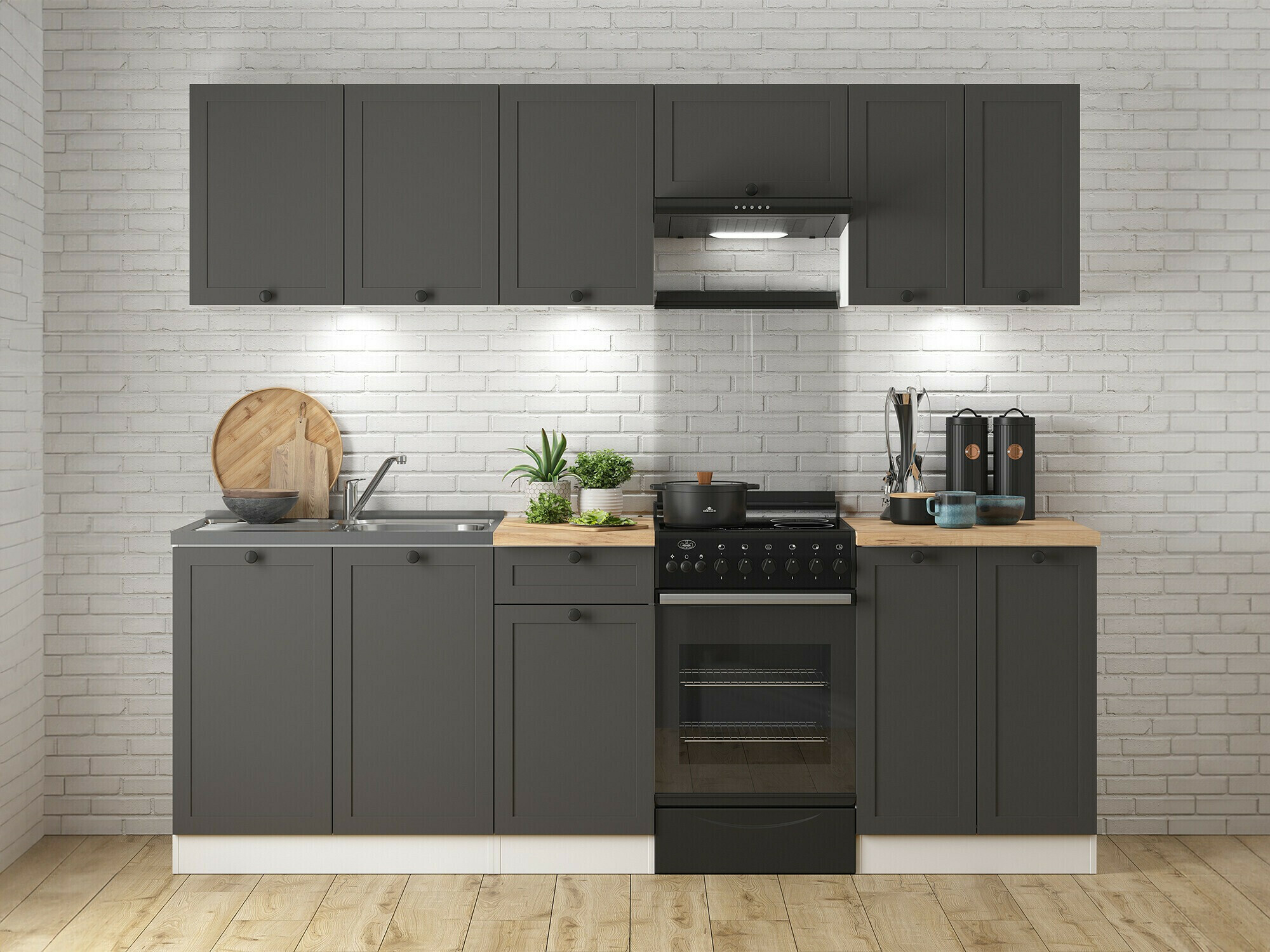 Skápaeining á vegg Classic Grey 109