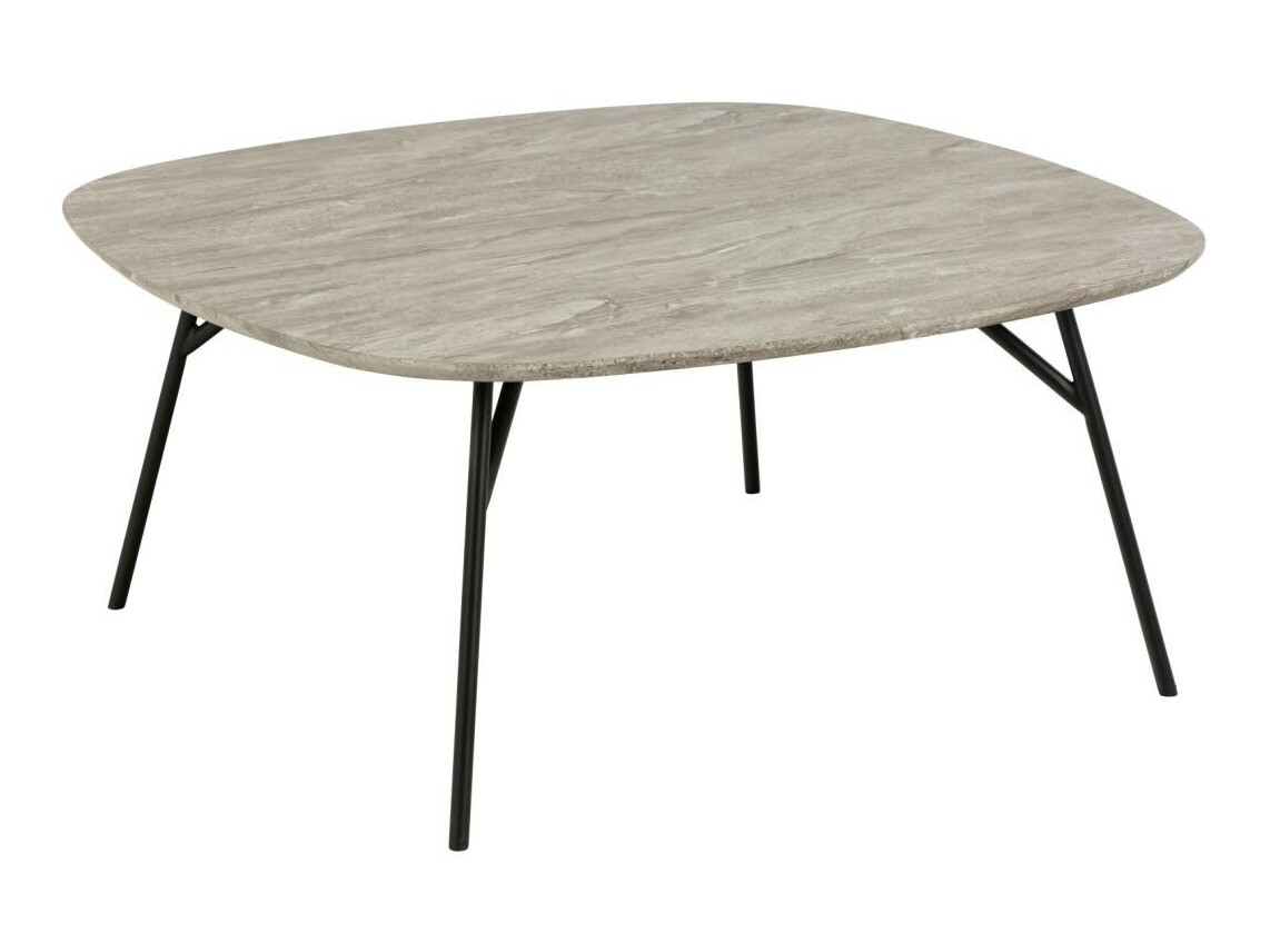 Sófaborð Norsica 903 (Svartur + Grár marmari)