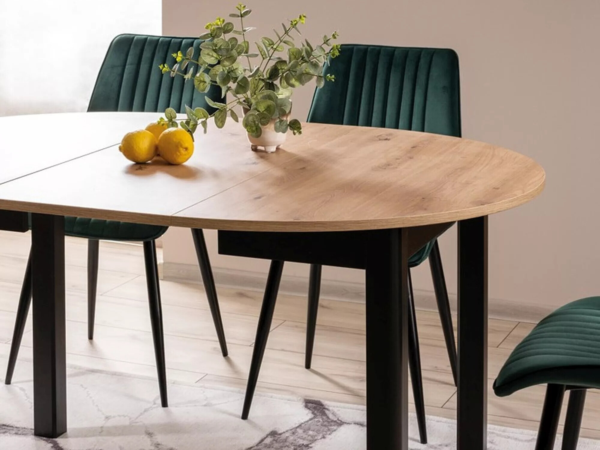 Borð Detroit 899 (Artisan-eik + Svartur)