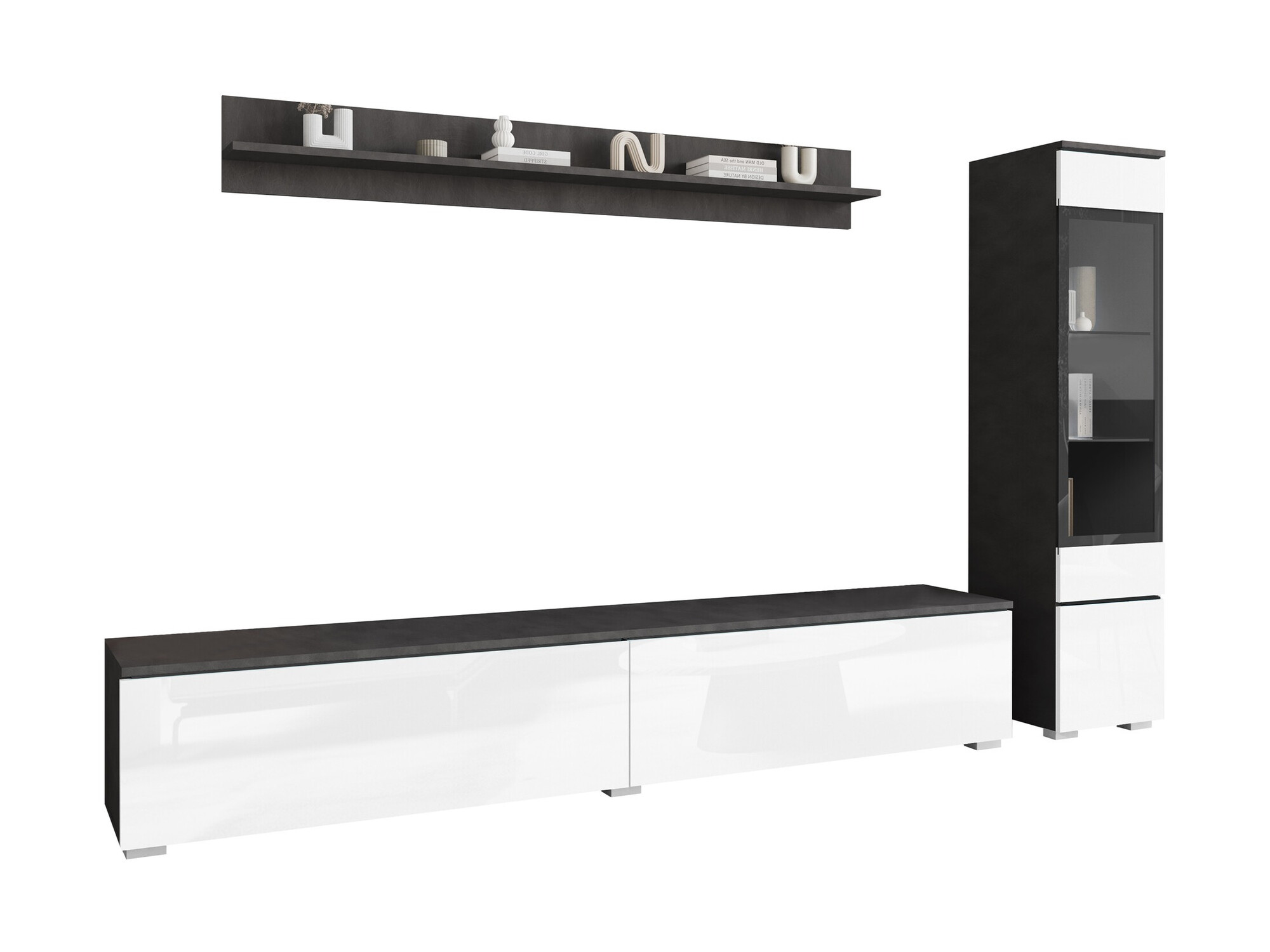 Stofusett Mirfivo 100 (Matera-grátt + Hvítt háglans)