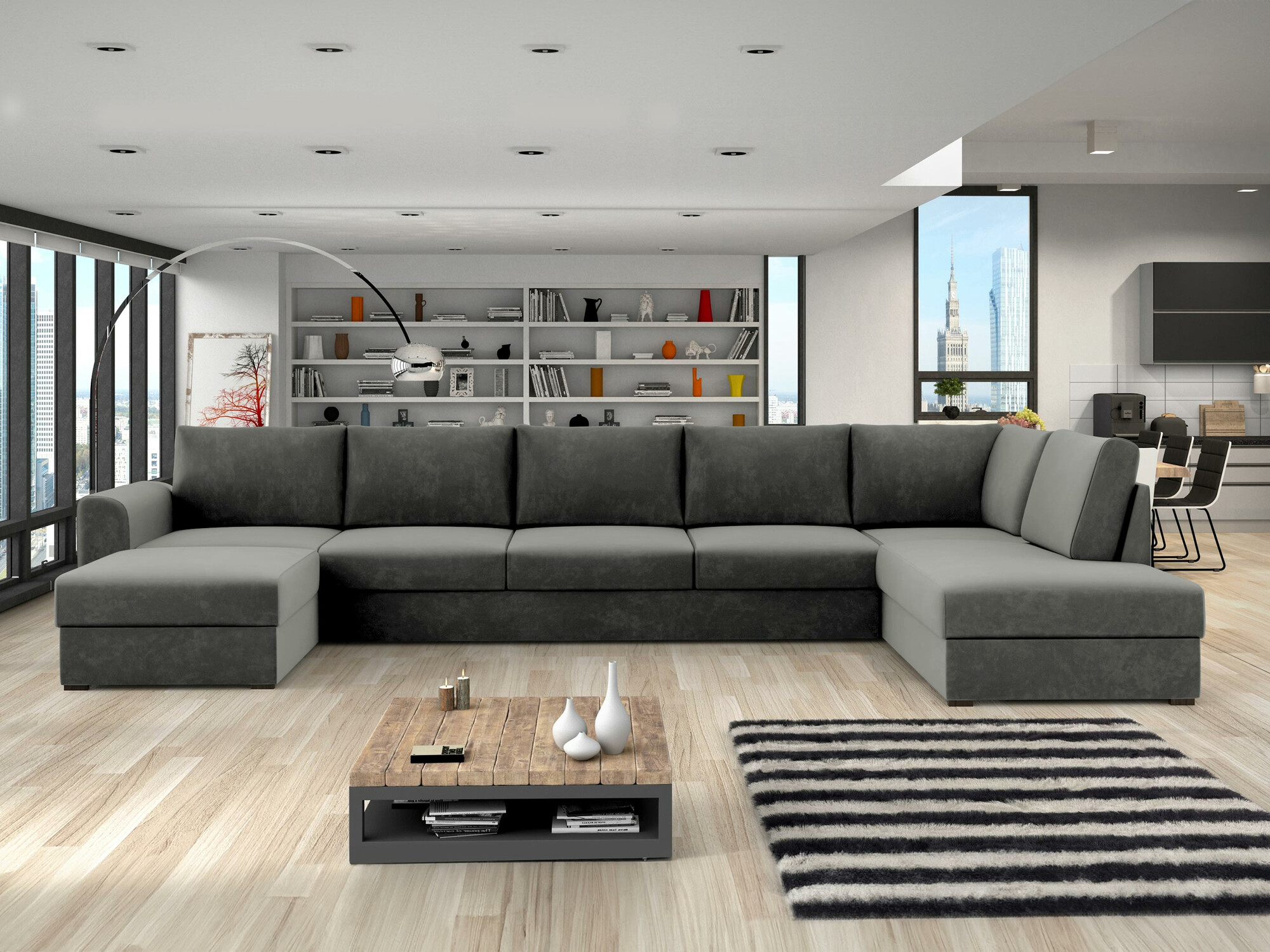 Horn­sófi Comfivo Flumen I (Magic Velvet 2217)