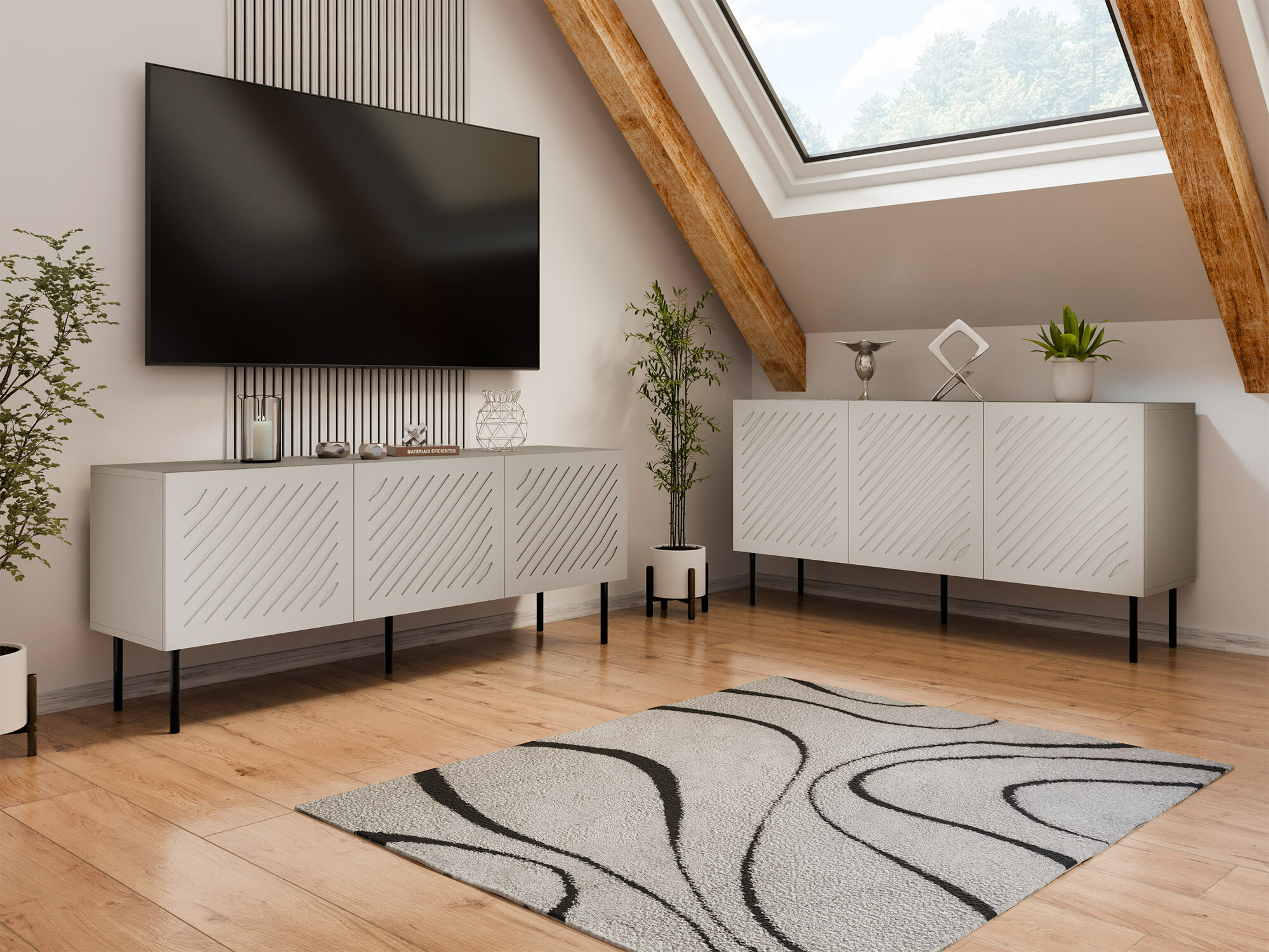 Stofusett Tolfelo 105 (Beige)