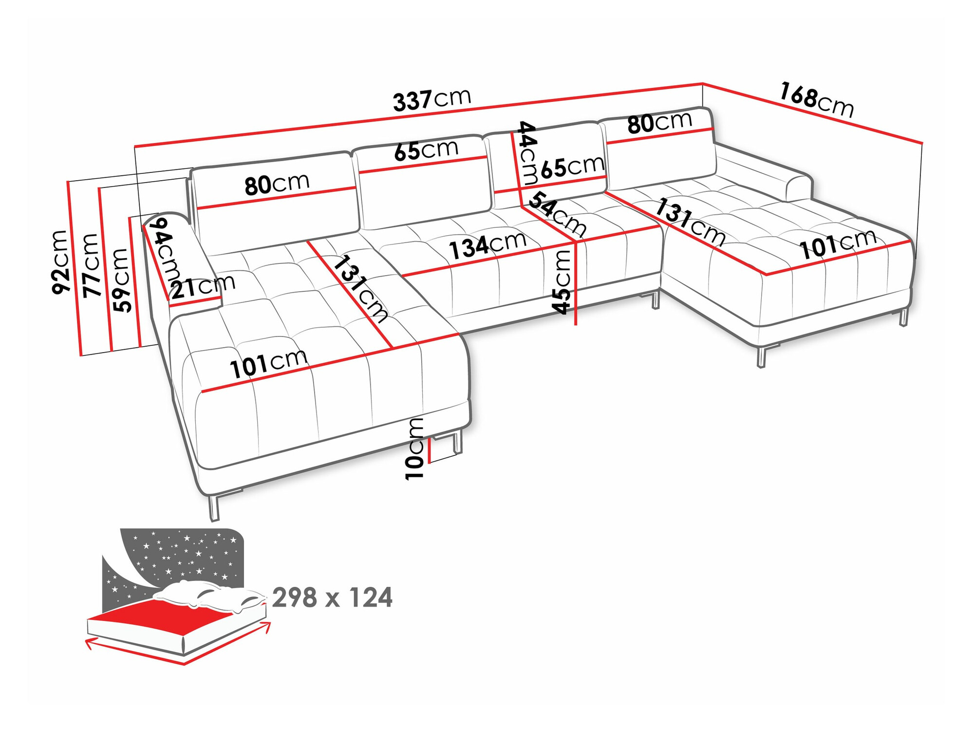 Horn­sófi Stonecrest 101 (Velo 635)
