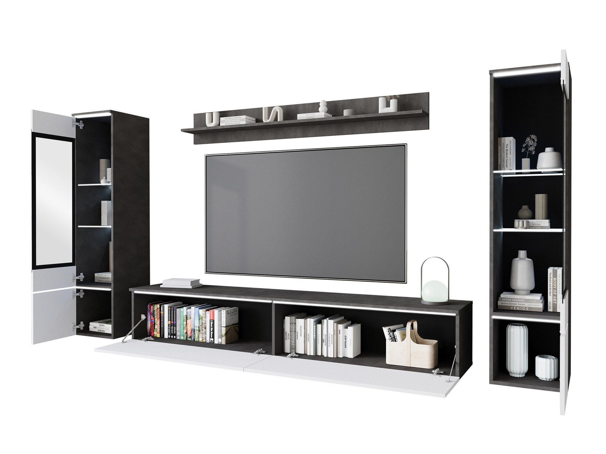 Stofusett Mirfivo 101 (Svartur marmari)