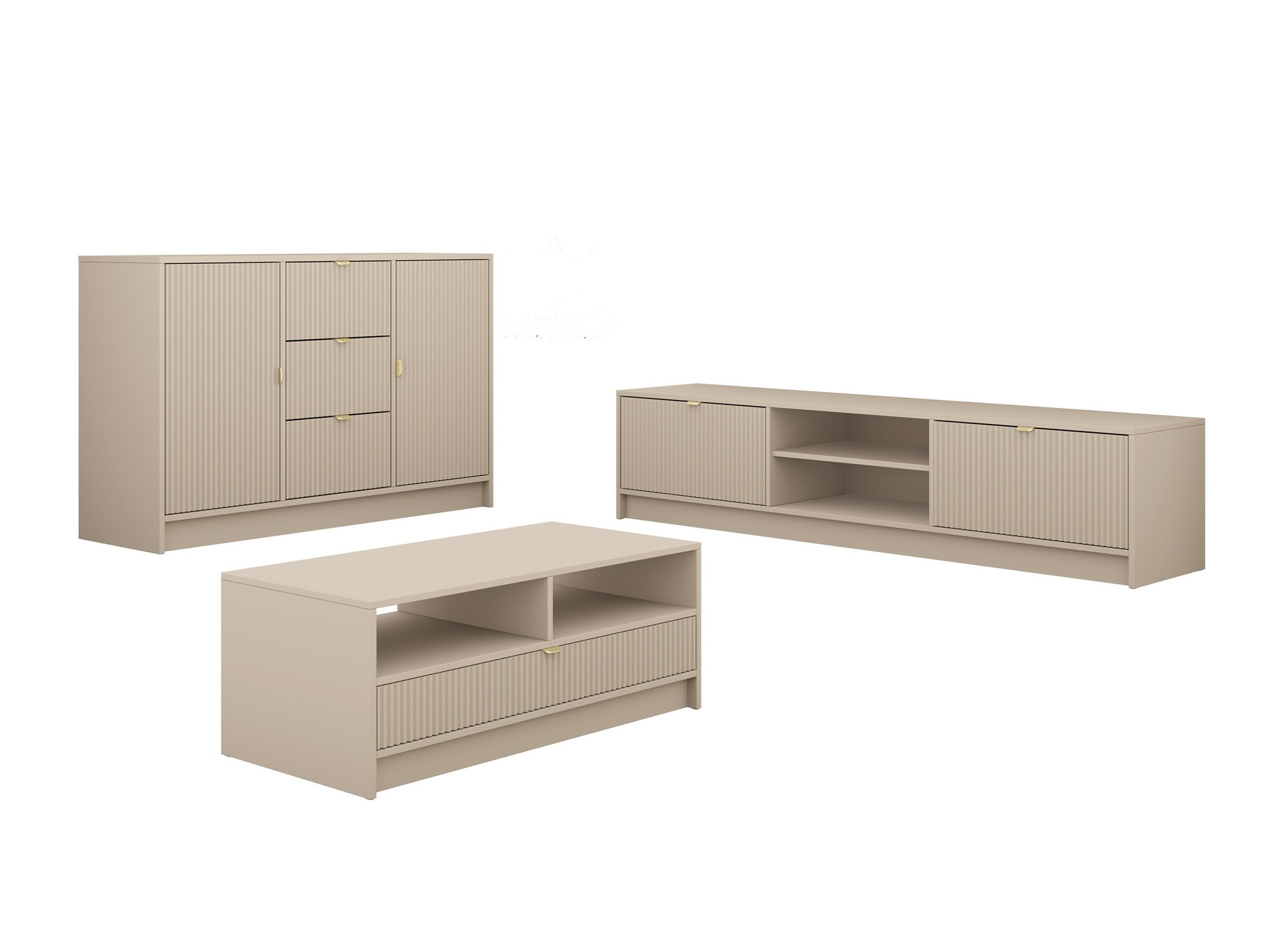 Stofusett Comfivo Papilio I (Beige)
