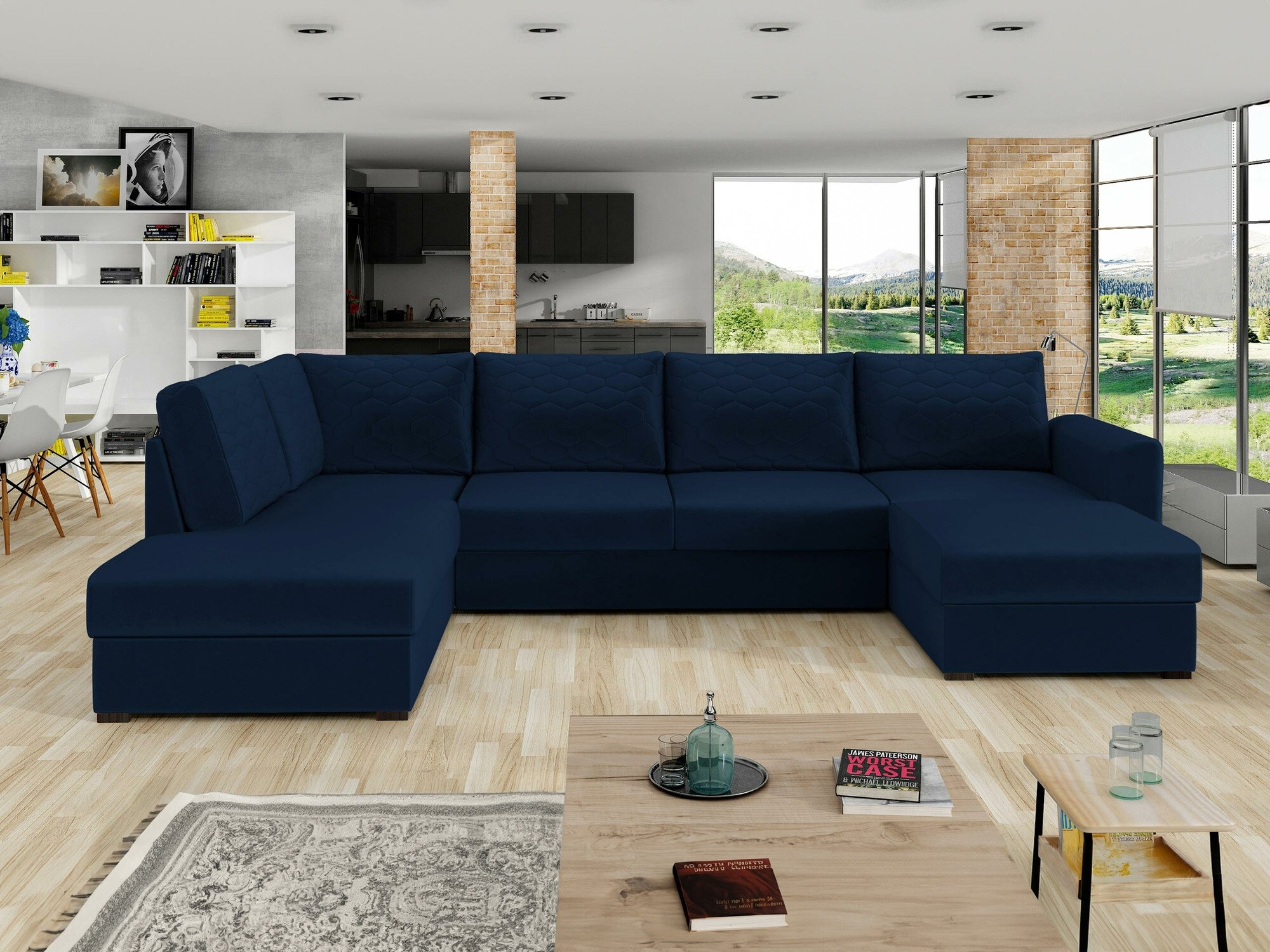 Horn­sófi Comfivo Flumen (Magic Velvet 2216 + Magic Velvet 2216-P137)
