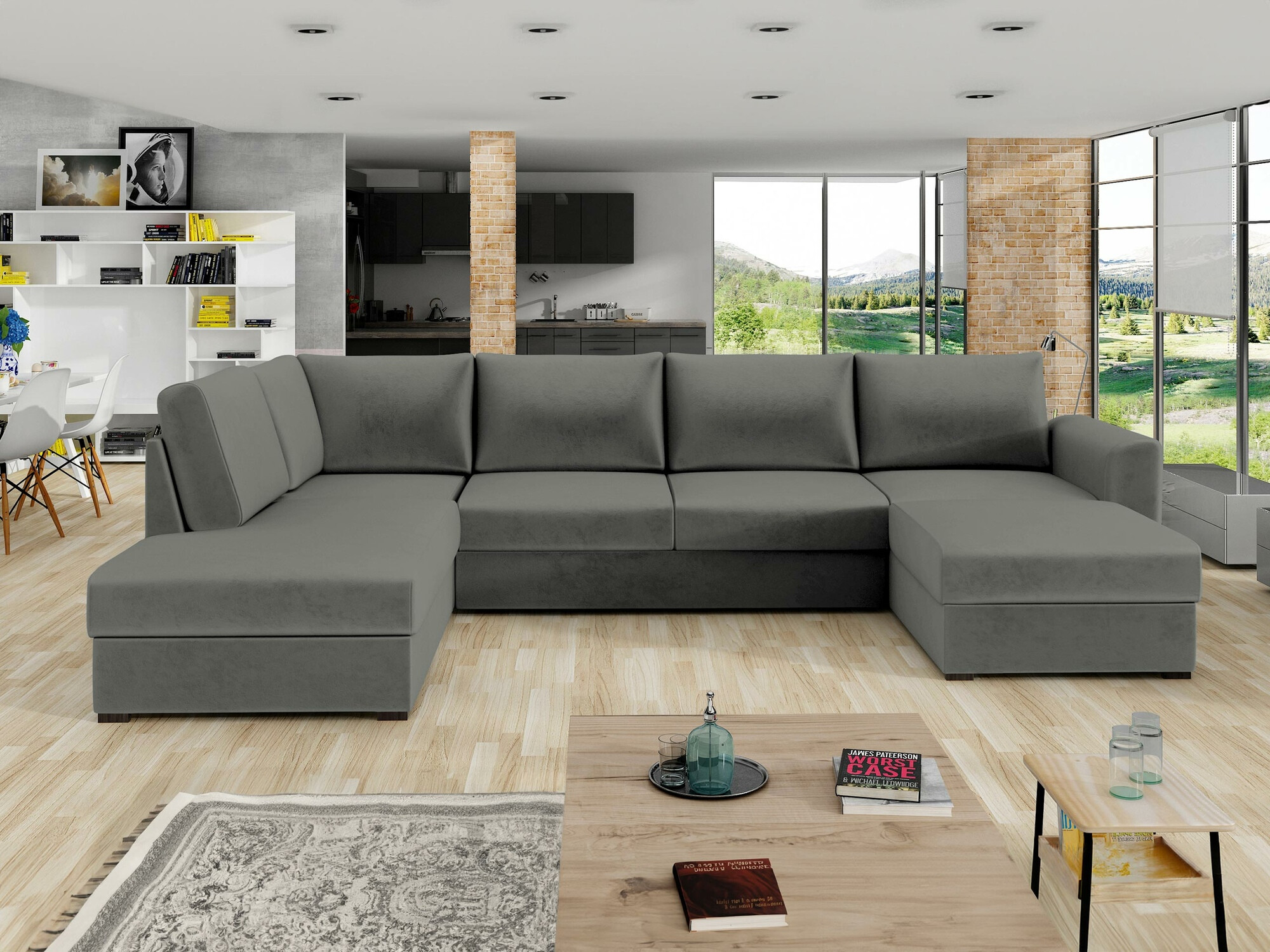 Horn­sófi Comfivo Flumen (Magic Velvet 2217)