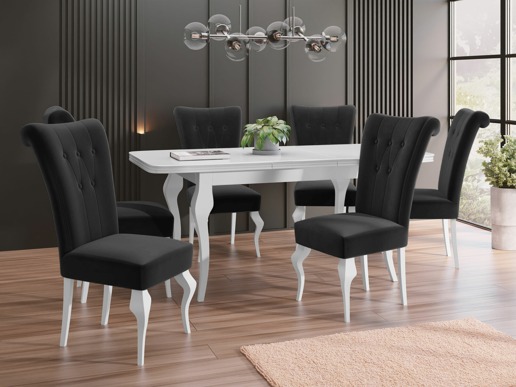 Borðstofusett Comfivo Gallina II (Magic Velvet 2219)