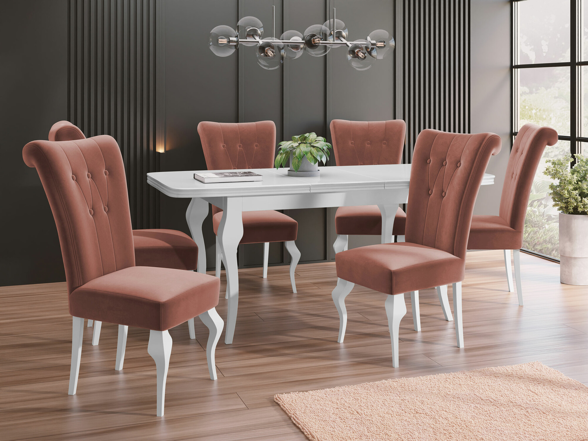 Borðstofusett Comfivo Gallina II (Magic Velvet 2258)