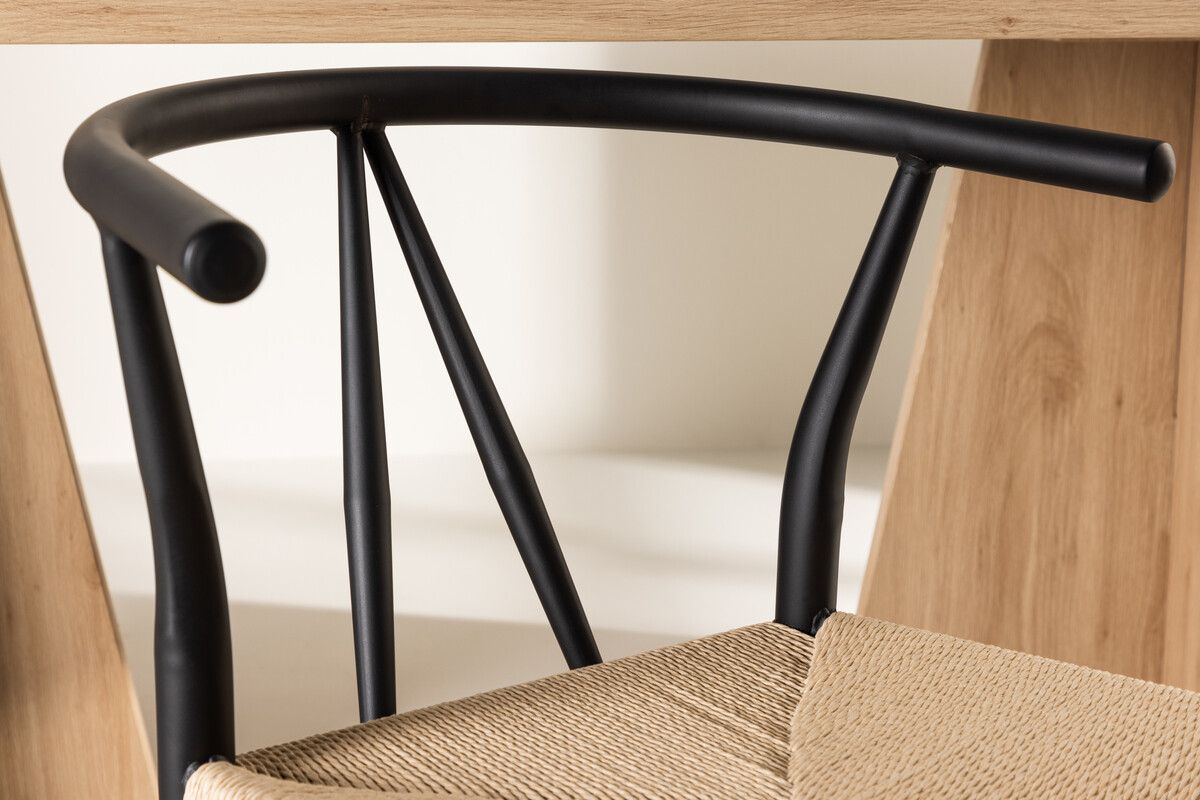 Stóll Dallas 4525 (Svartur + Beige)