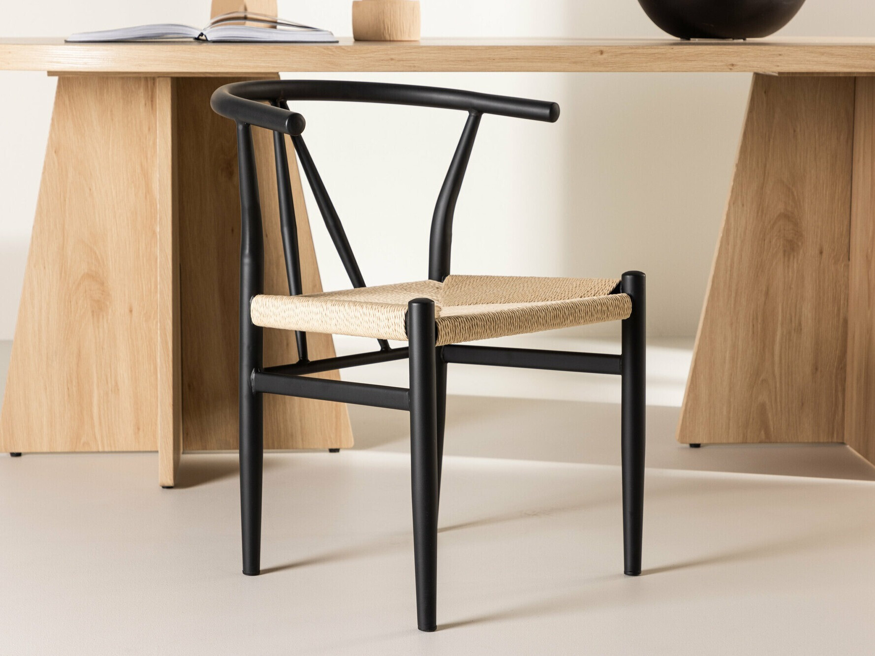 Stóll Dallas 4525 (Svartur + Beige)
