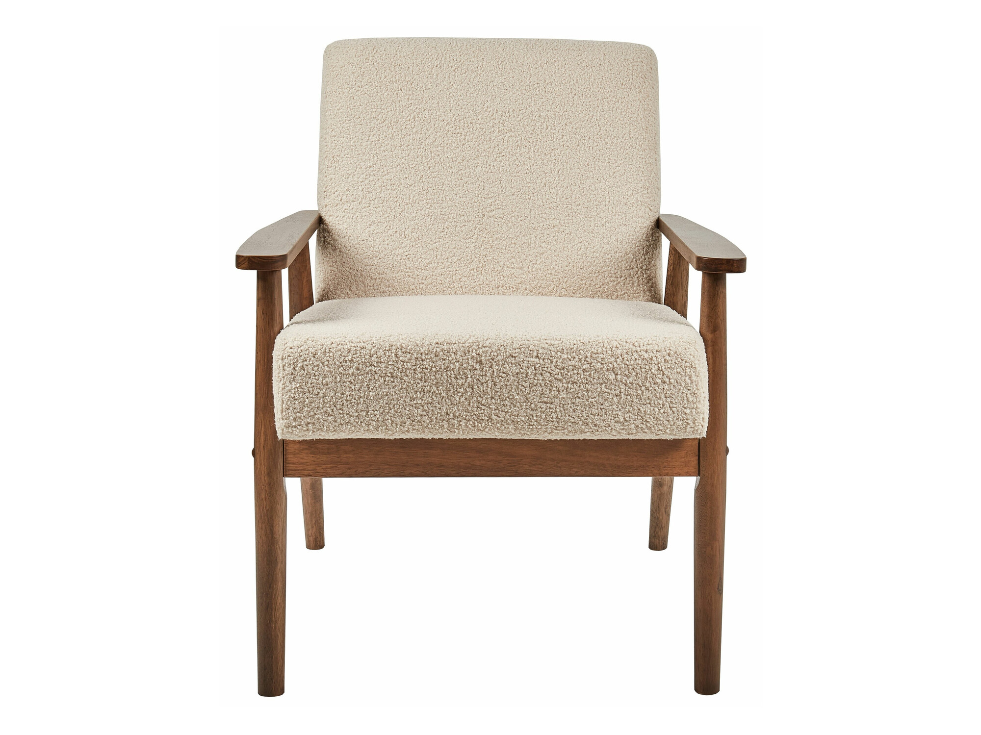 Hægindastóll Berwyn 2214 (Dökkur viður + Beige)