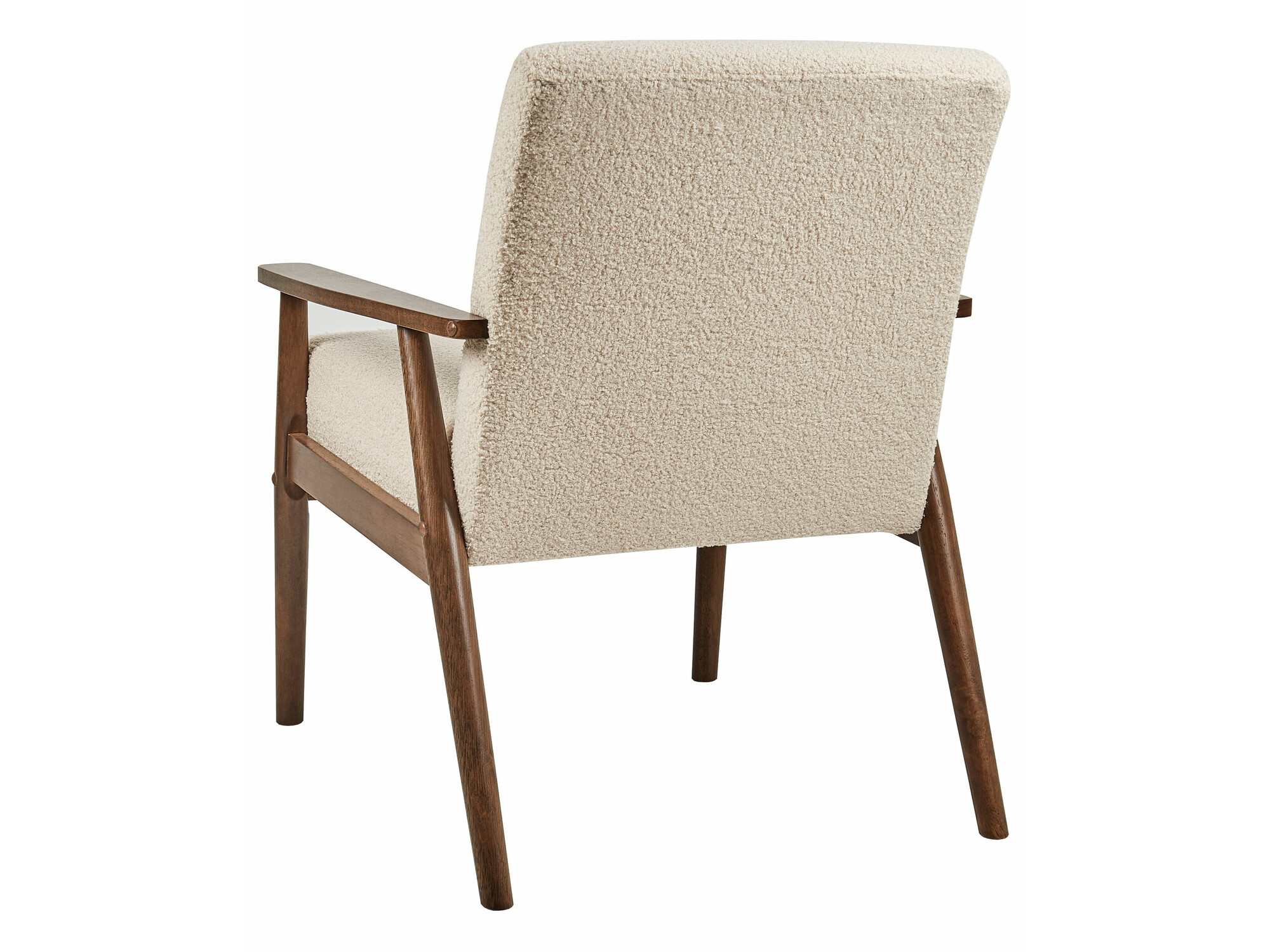 Hægindastóll Berwyn 2214 (Dökkur viður + Beige)