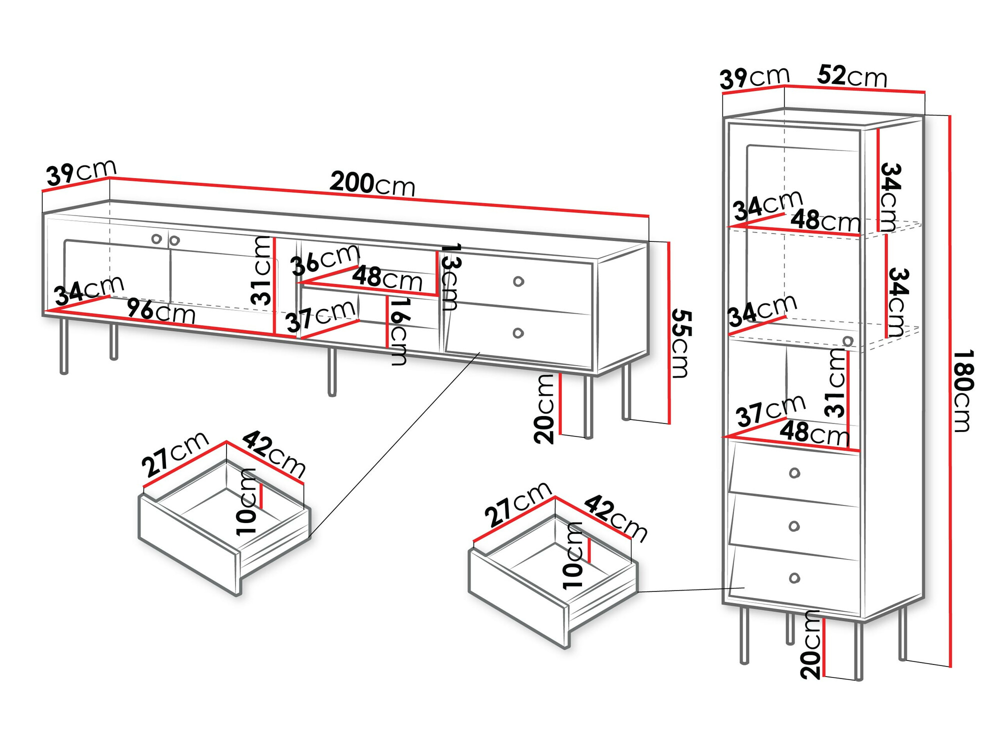 Stofusett Feletri 109 (Svartur)