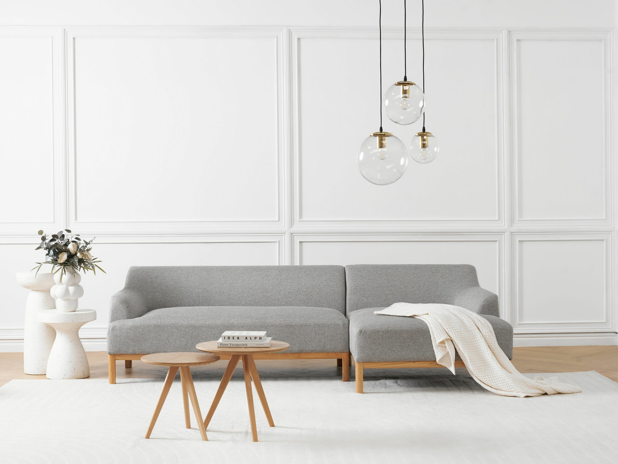 Horn­sófi Berwyn 2229 (Grár)