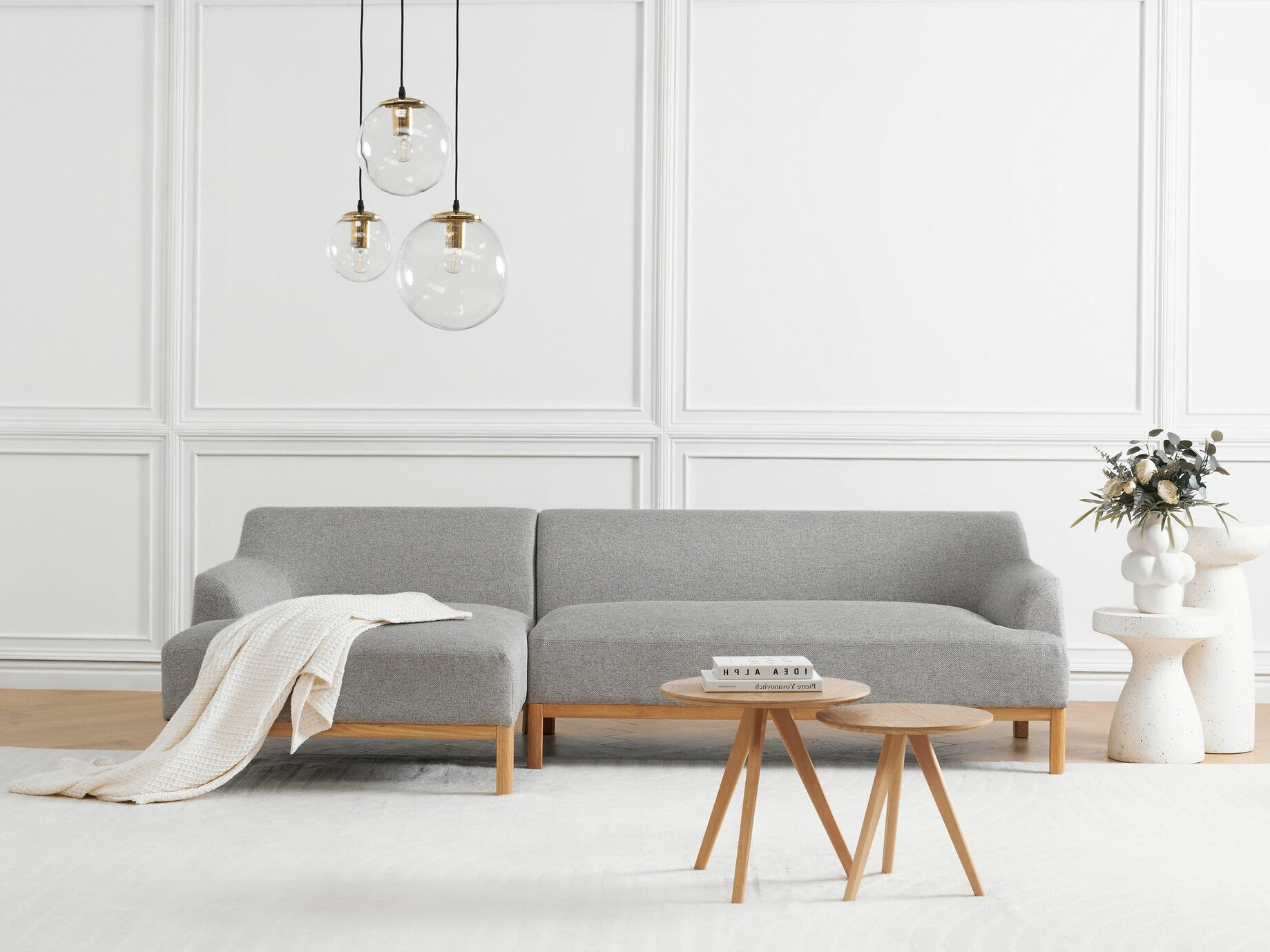 Horn­sófi Berwyn 2229 (Grár)