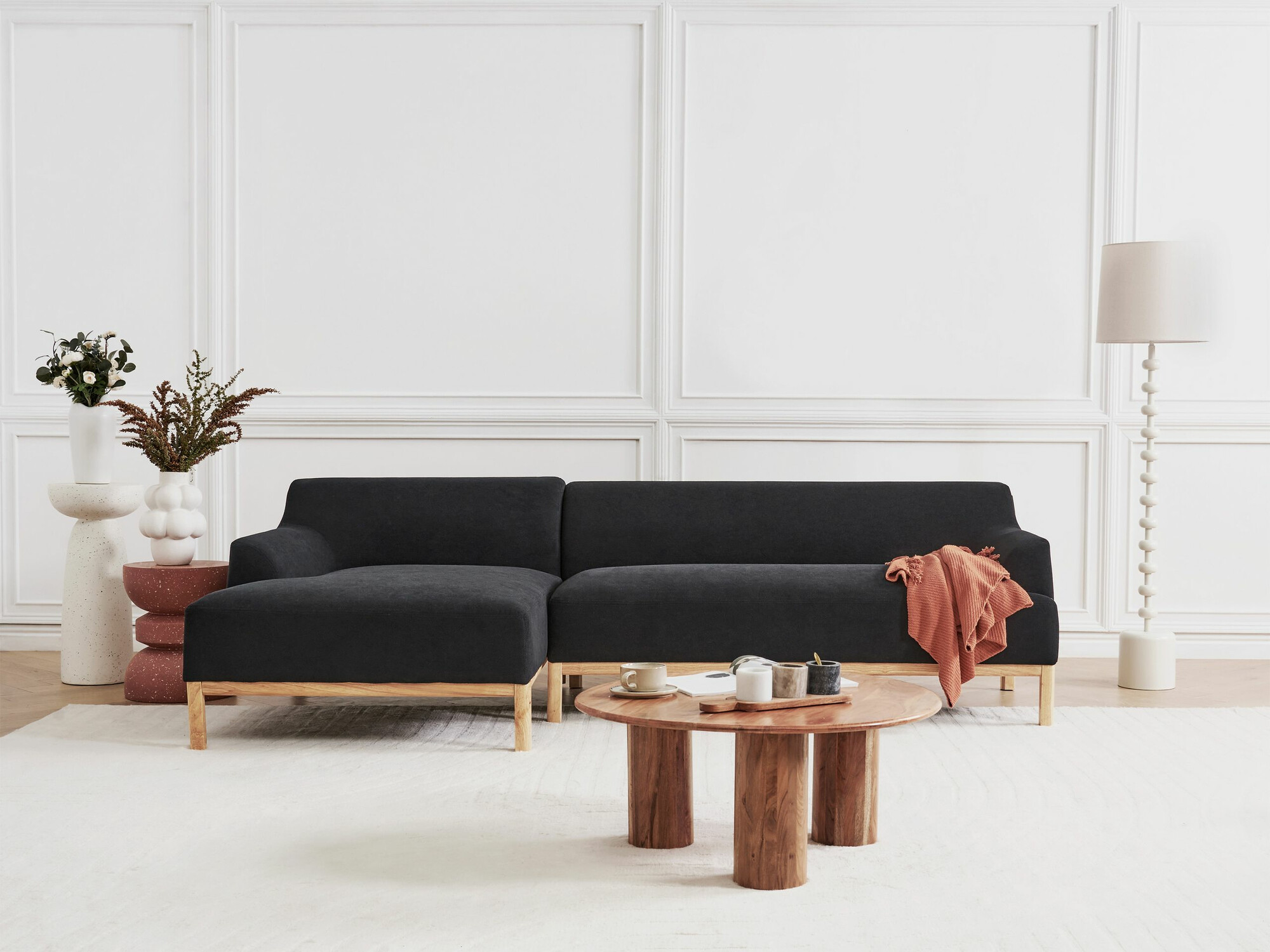 Horn­sófi Berwyn 2229 (Svartur)