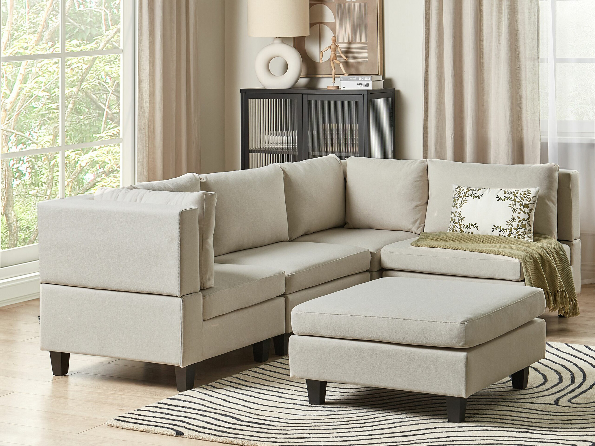 Einingahornsófi Elbmeli 108 (Beige)
