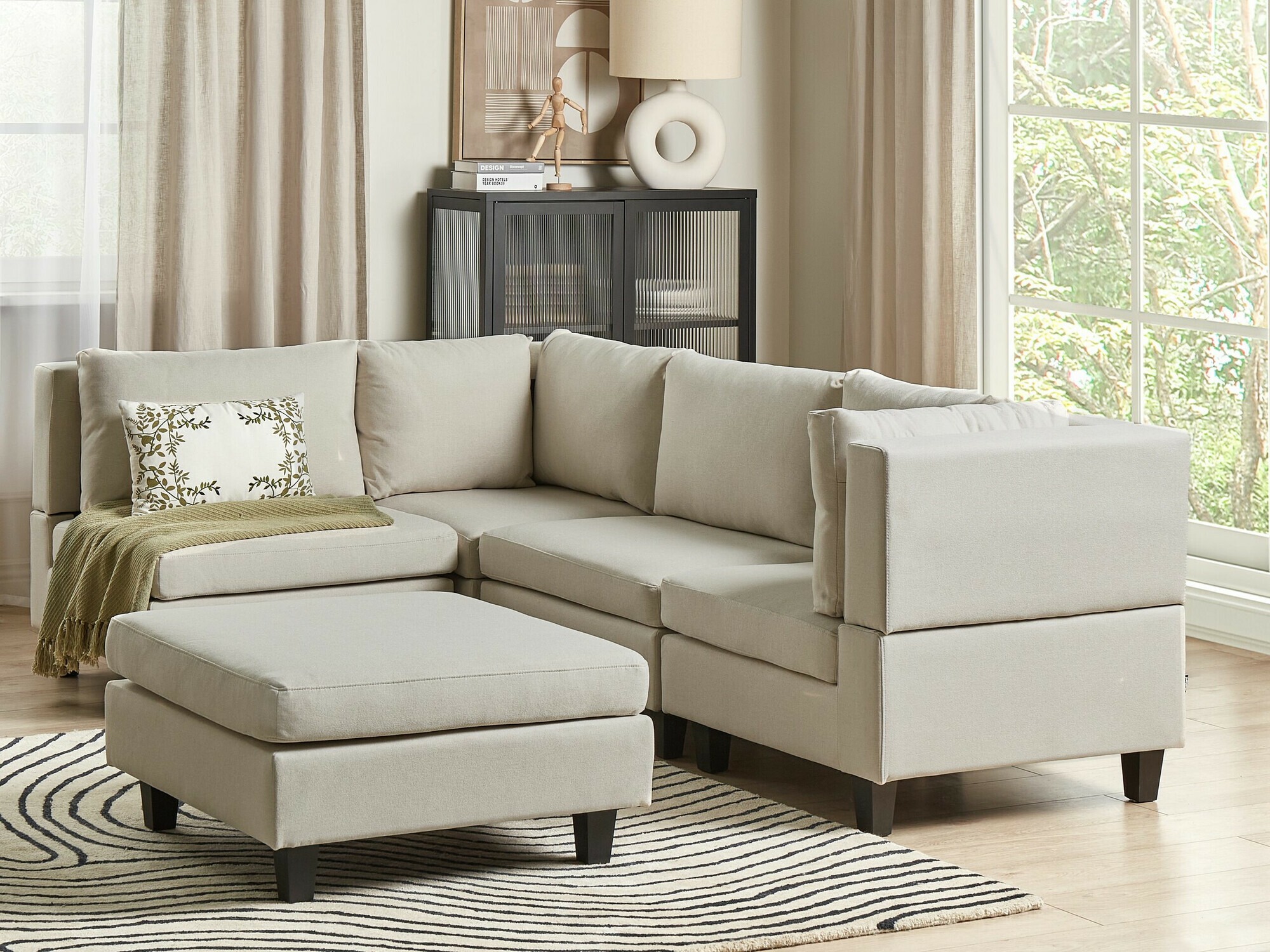 Einingahornsófi Elbmeli 108 (Beige)