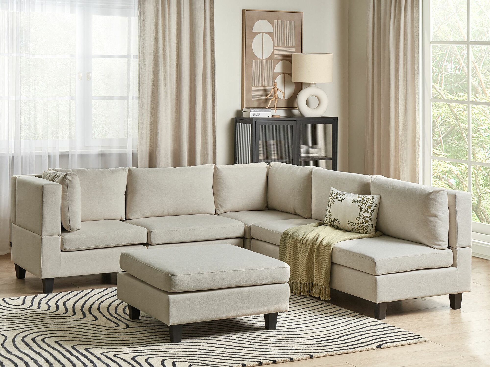 Einingahornsófi Elbmeli 109 (Beige)