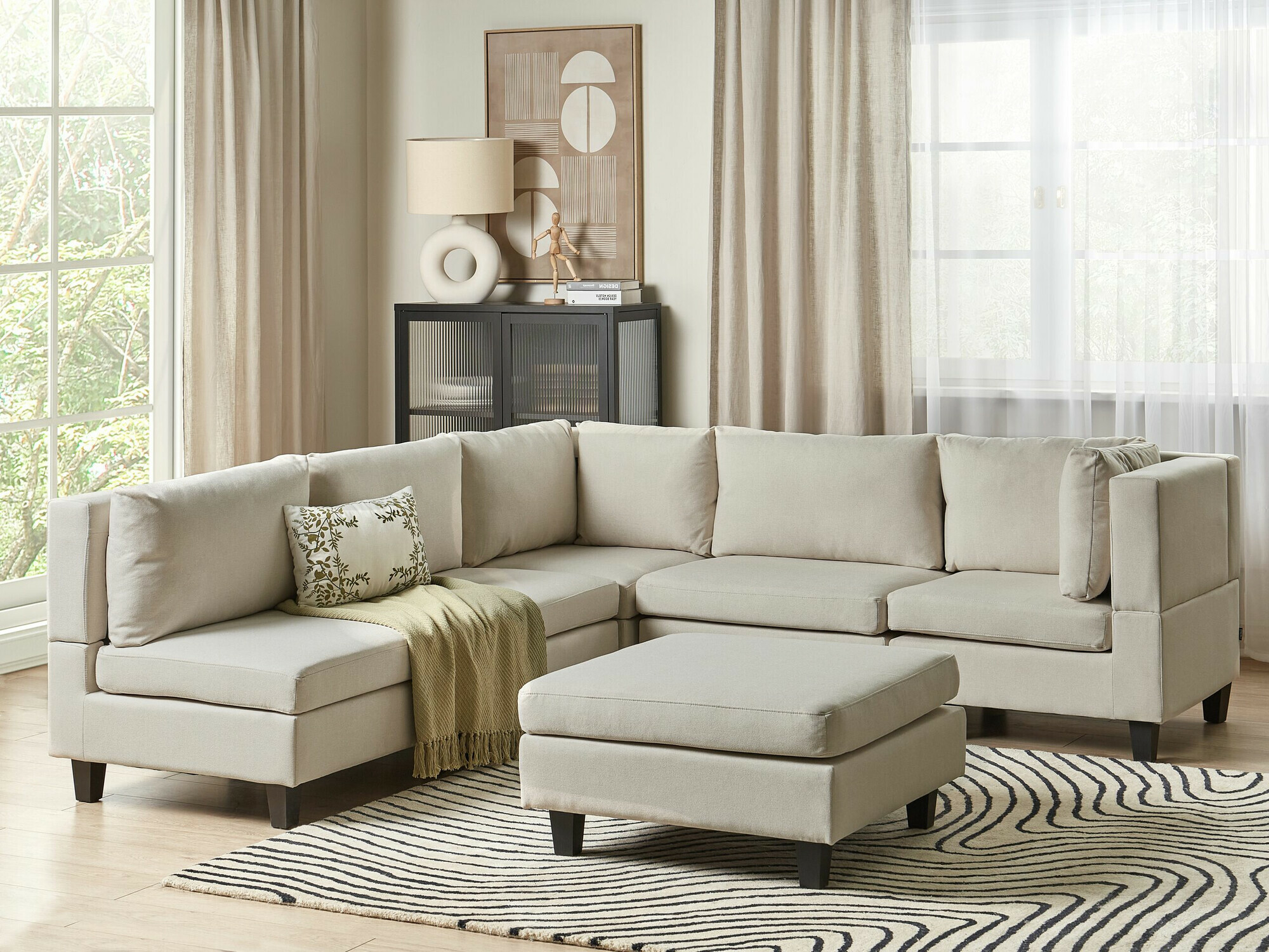 Einingahornsófi Elbmeli 109 (Beige)