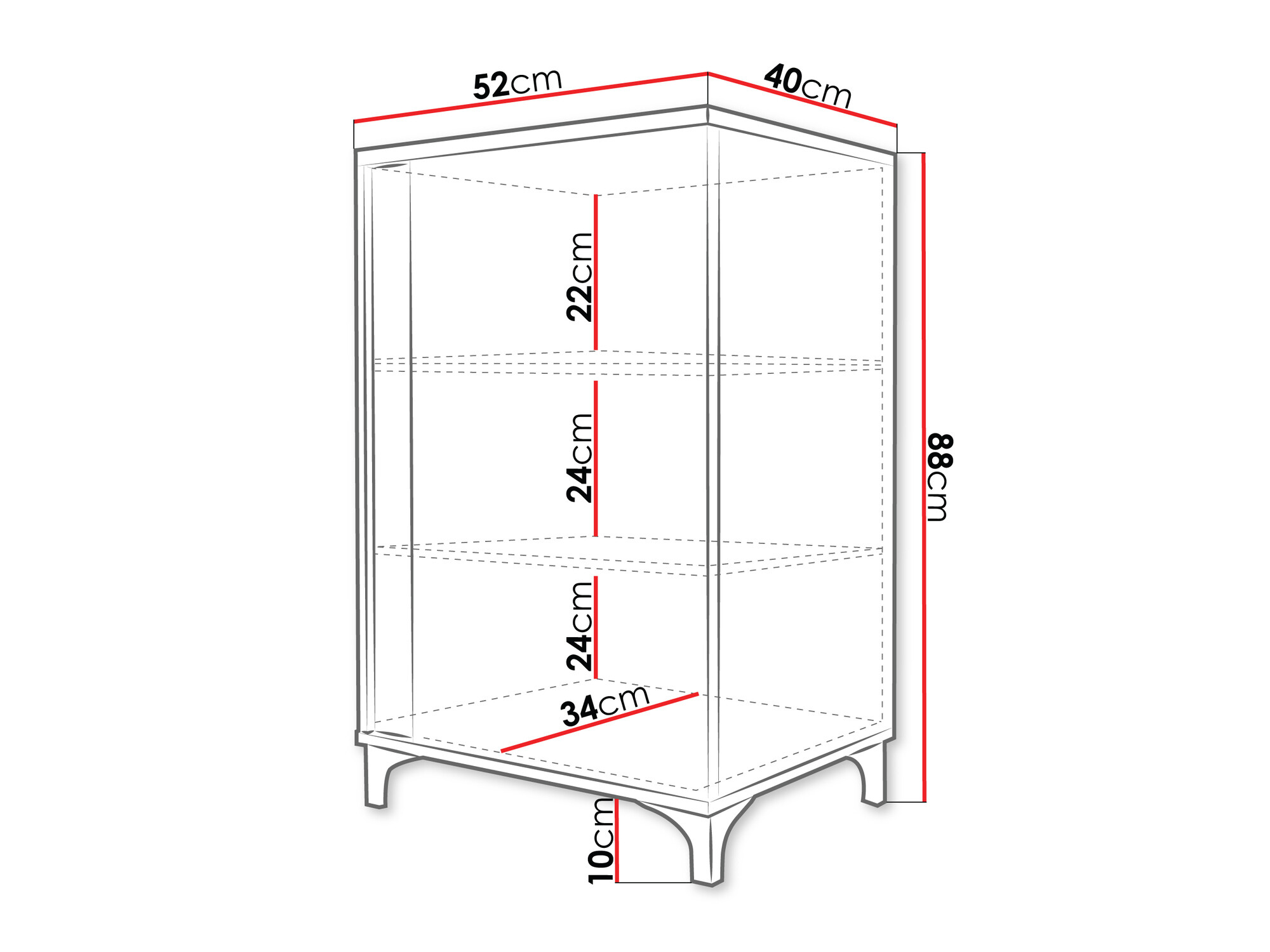Skenkur Florem I (Hvítur + Hvítt háglans + Svart háglans)