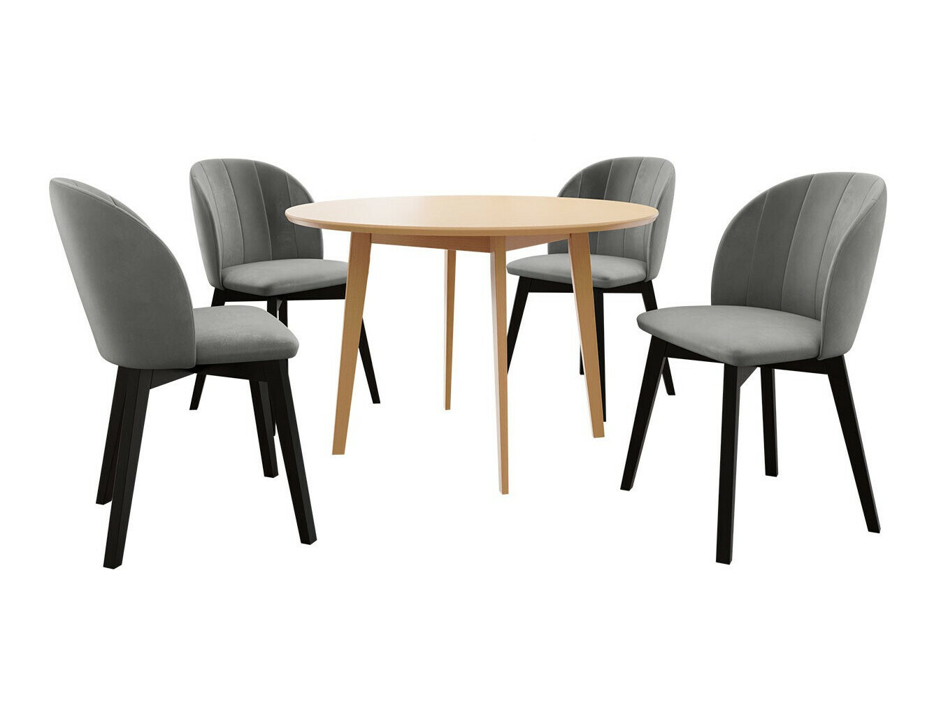 Borðstofusett Racine 136 (Brúnn)