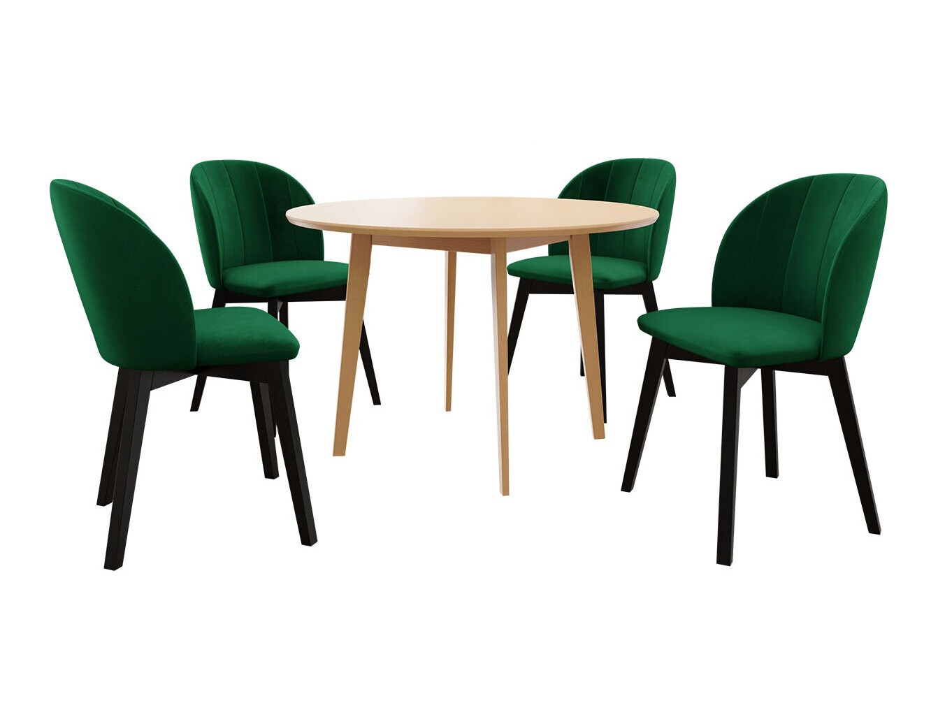 Borðstofusett Racine 136 (Brúnn)
