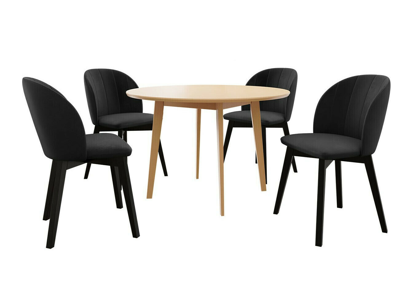 Borðstofusett Racine 136 (Brúnn)