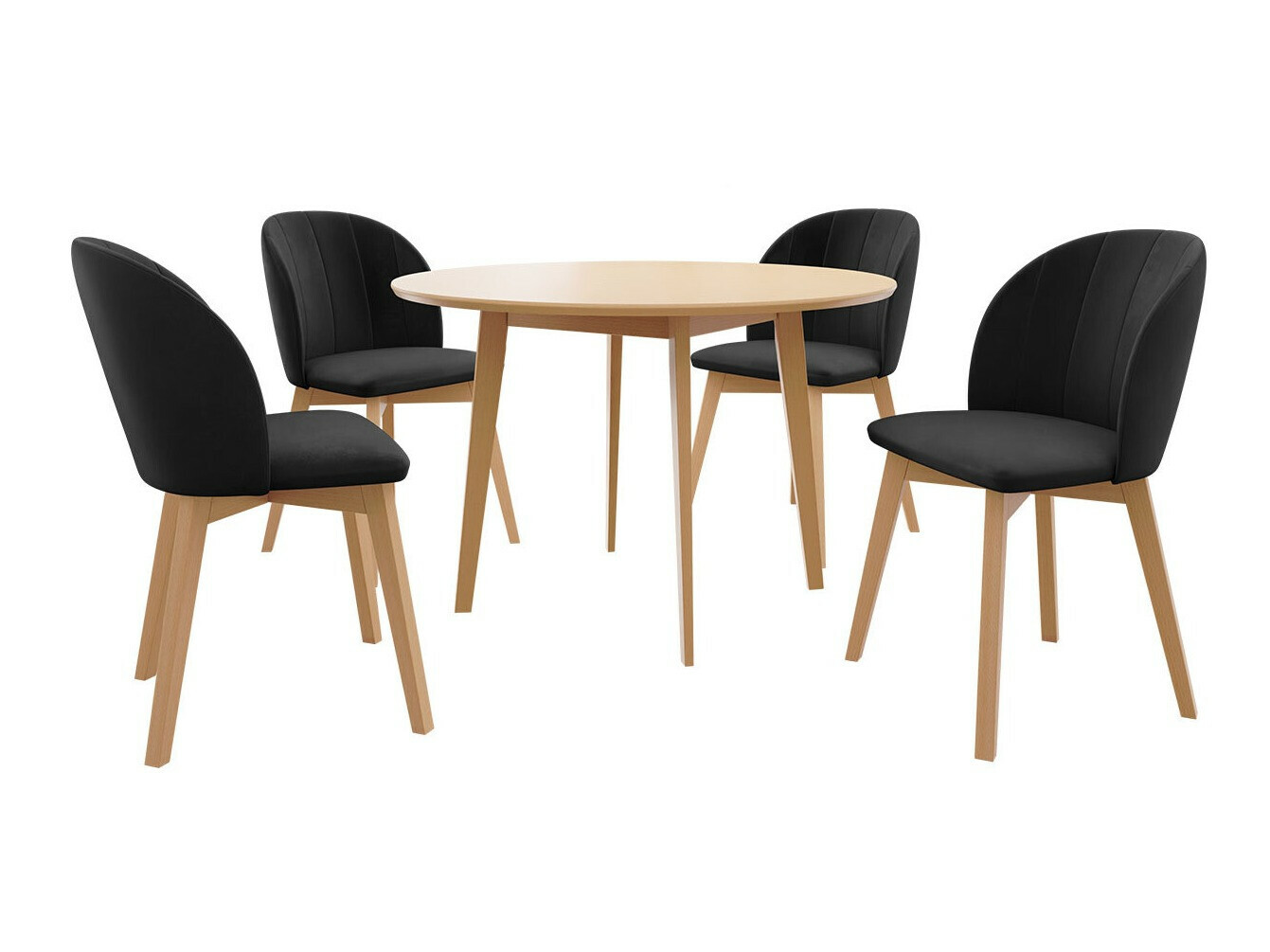 Borðstofusett Racine 136 (Brúnn)