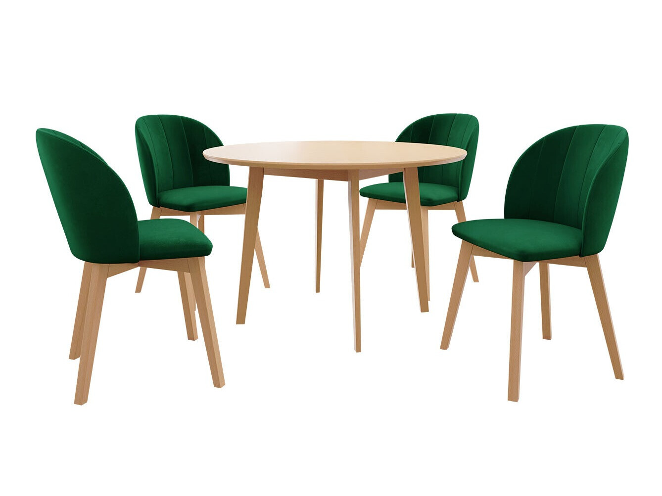 Borðstofusett Racine 136 (Brúnn)