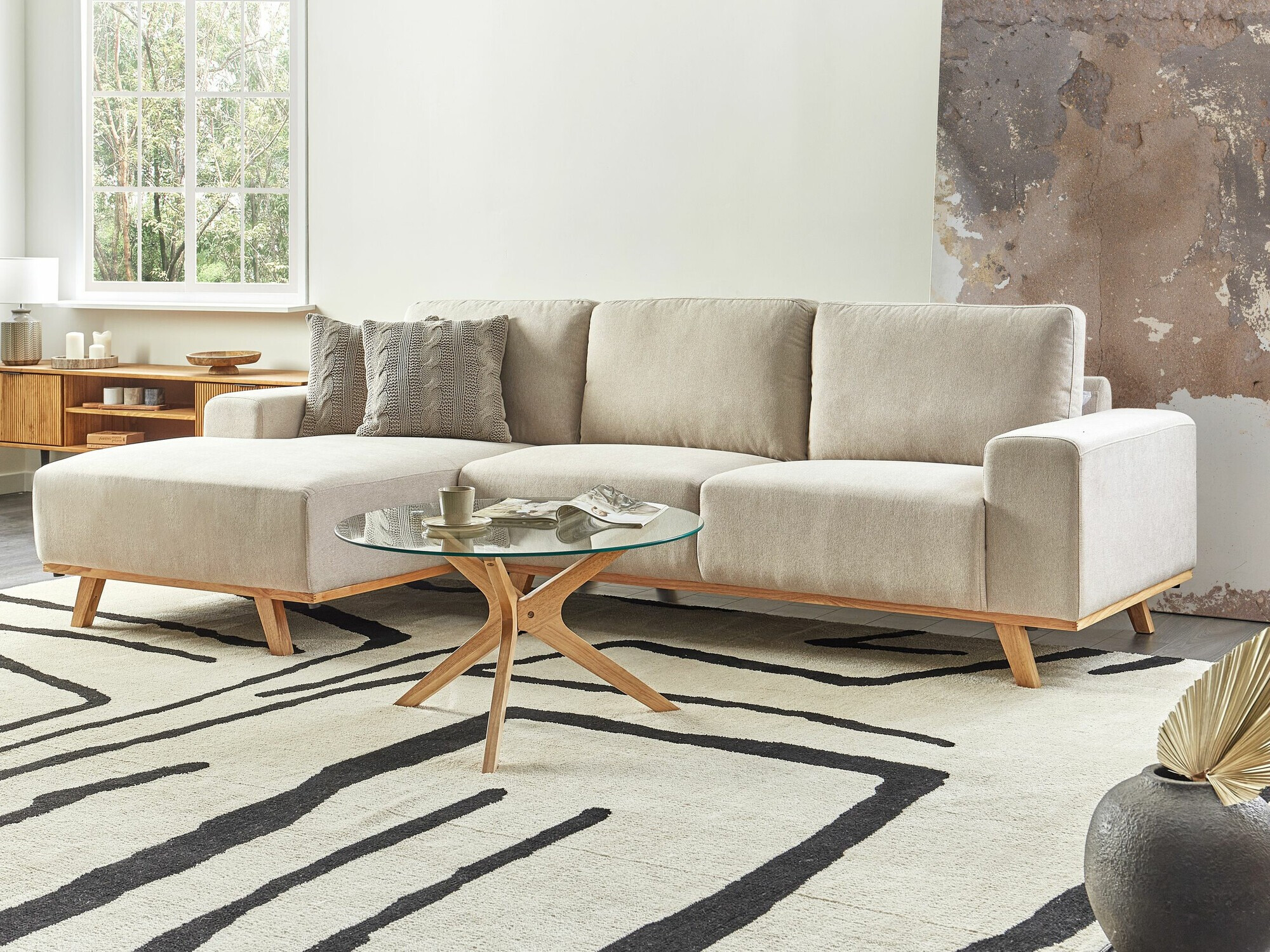 Horn­sófi Berwyn 2363 (Beige)