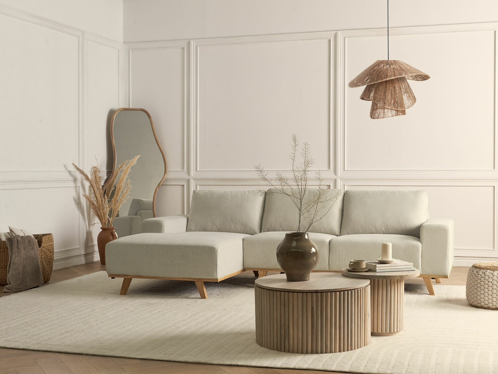 Horn­sófi Berwyn 2363 (Beige)