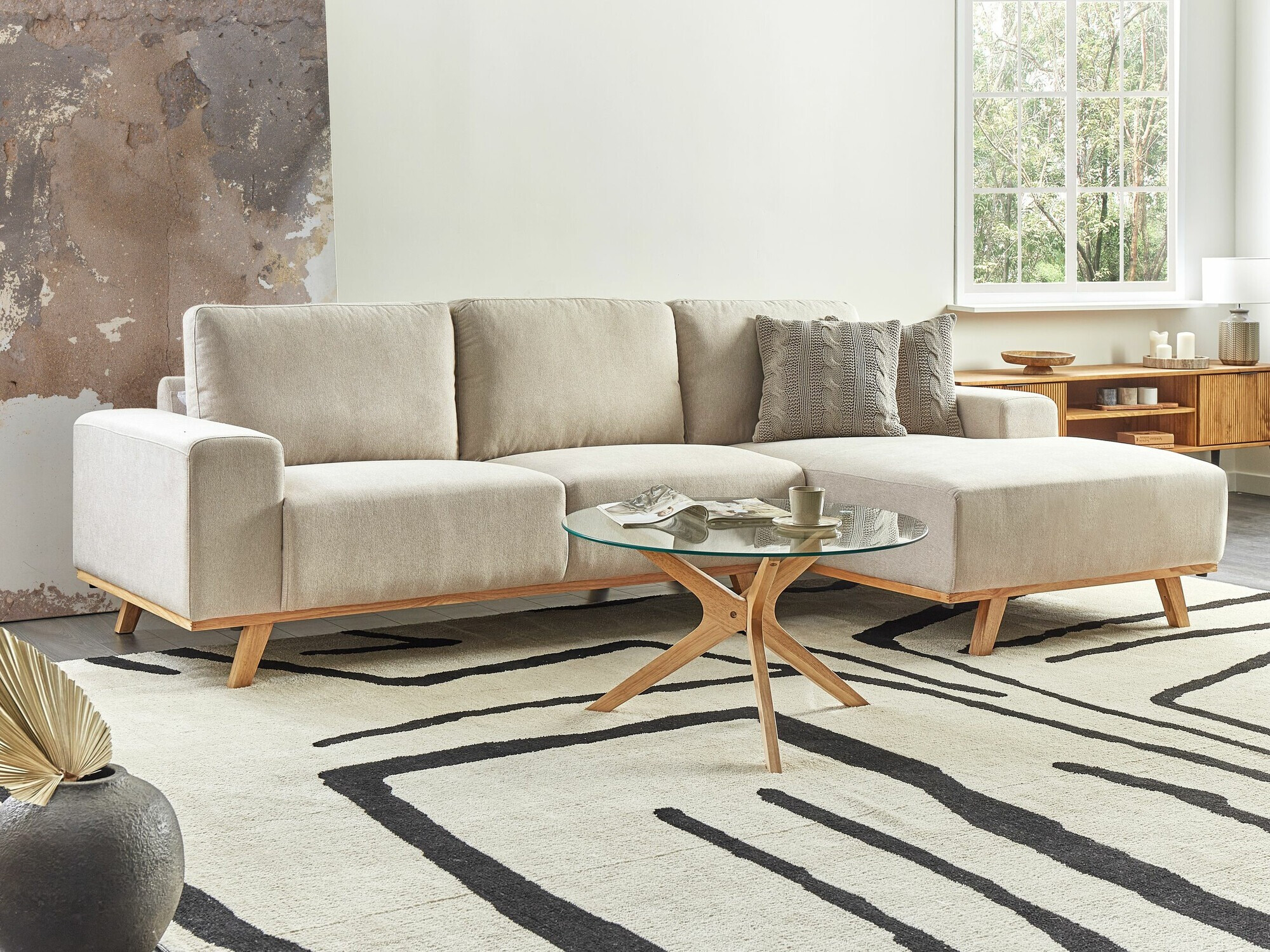 Horn­sófi Berwyn 2363 (Beige)