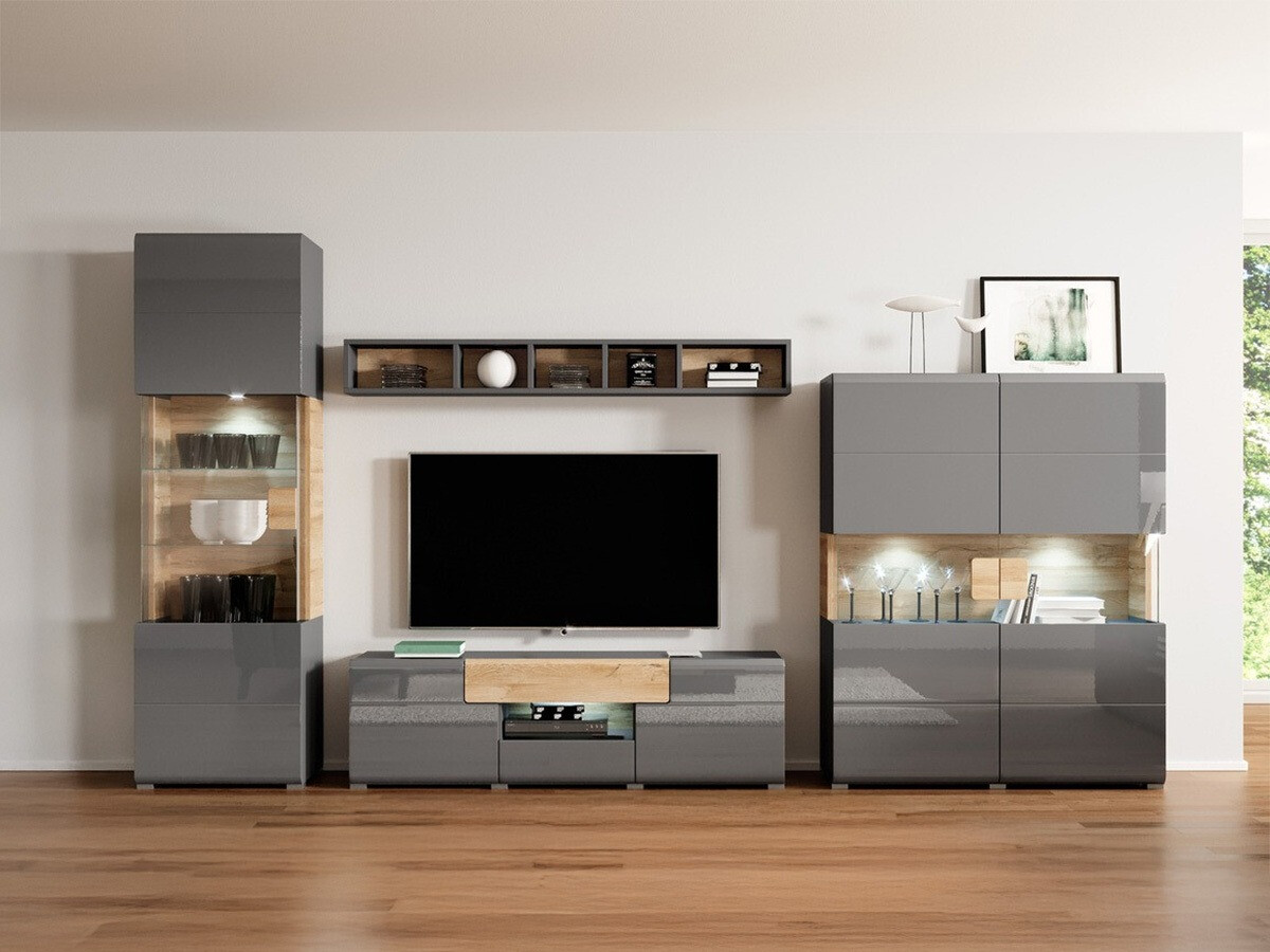 Stofusett Torsone 104 (Antrasít + Gloss antrasít + Grandson-eik)