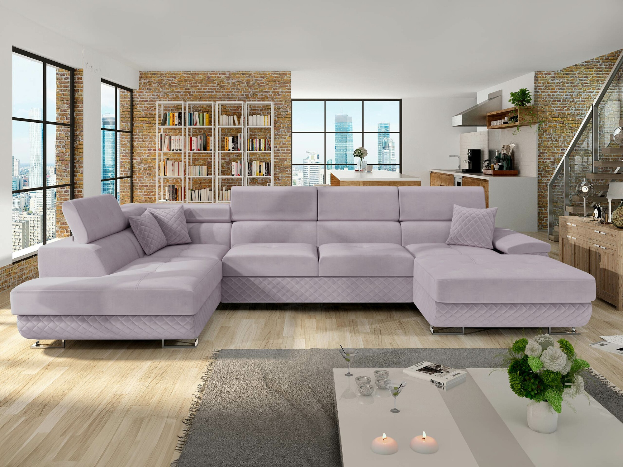 Horn­sófi Comfivo Ruta V (Prestige 2765 Karo + Prestige 2765)