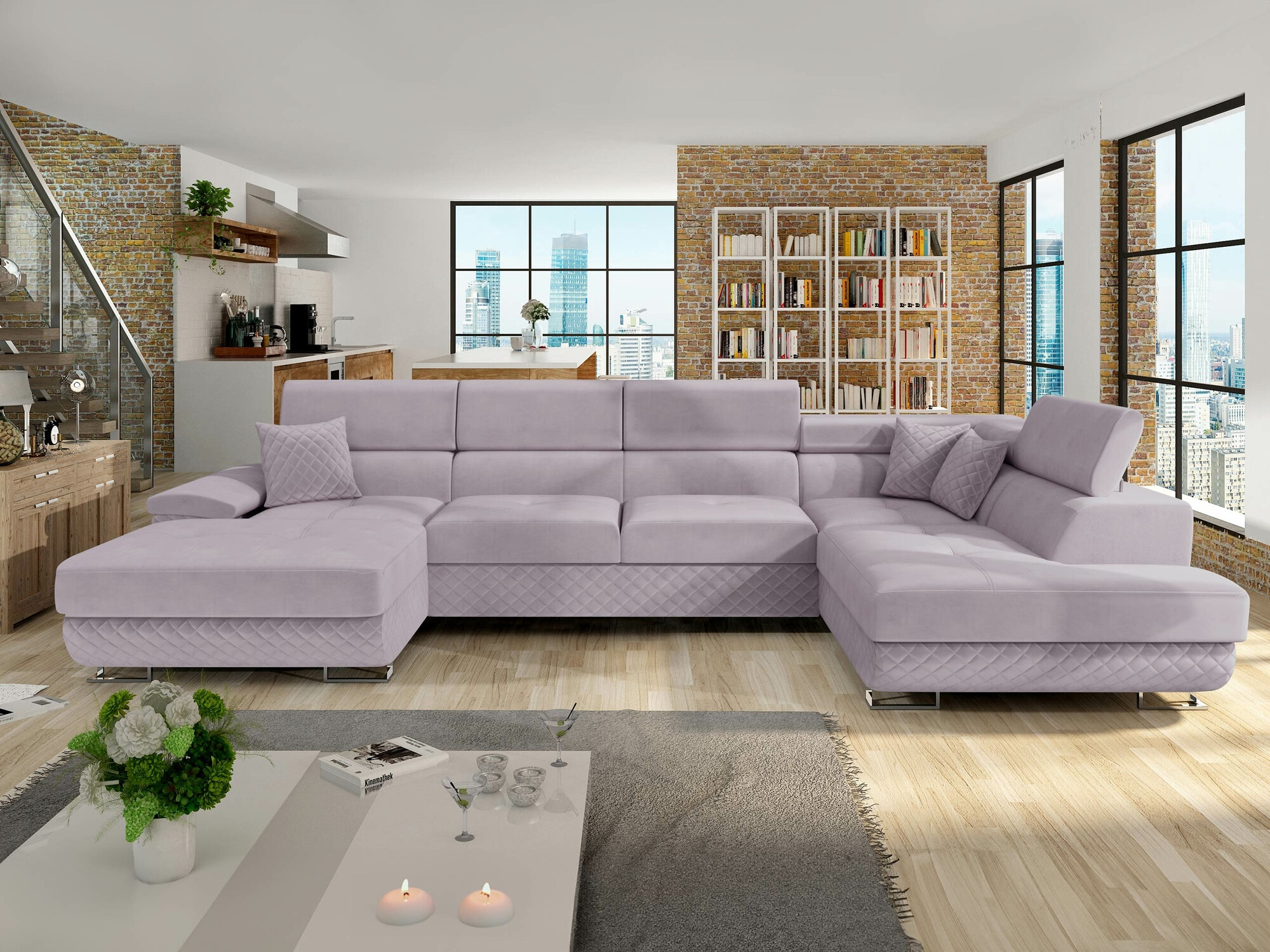 Horn­sófi Comfivo Ruta V (Prestige 2765 Karo + Prestige 2765)
