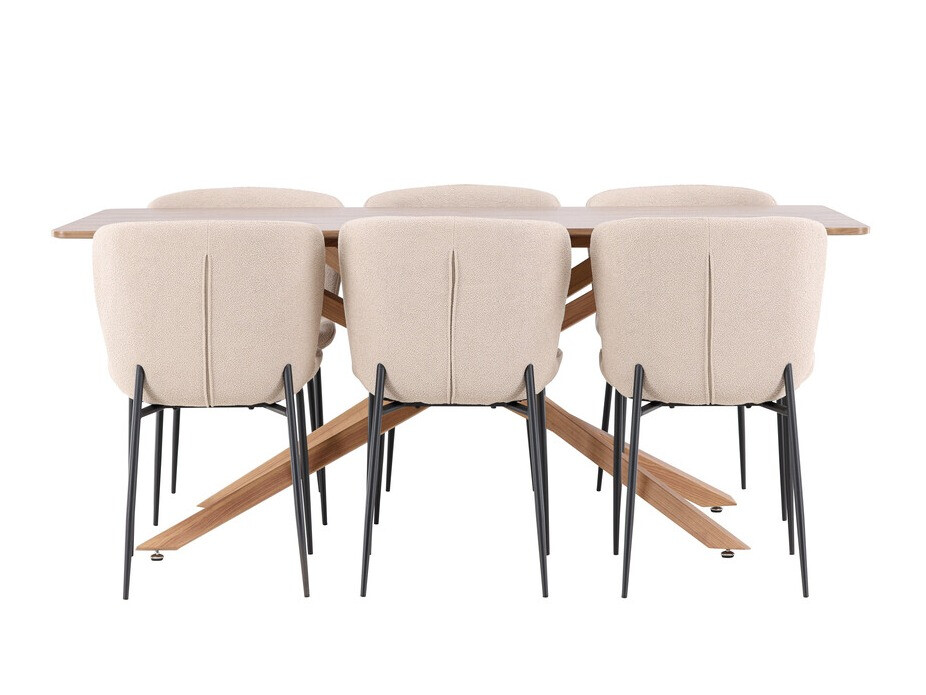 Borðstofusett Dallas 5102 (Beige)