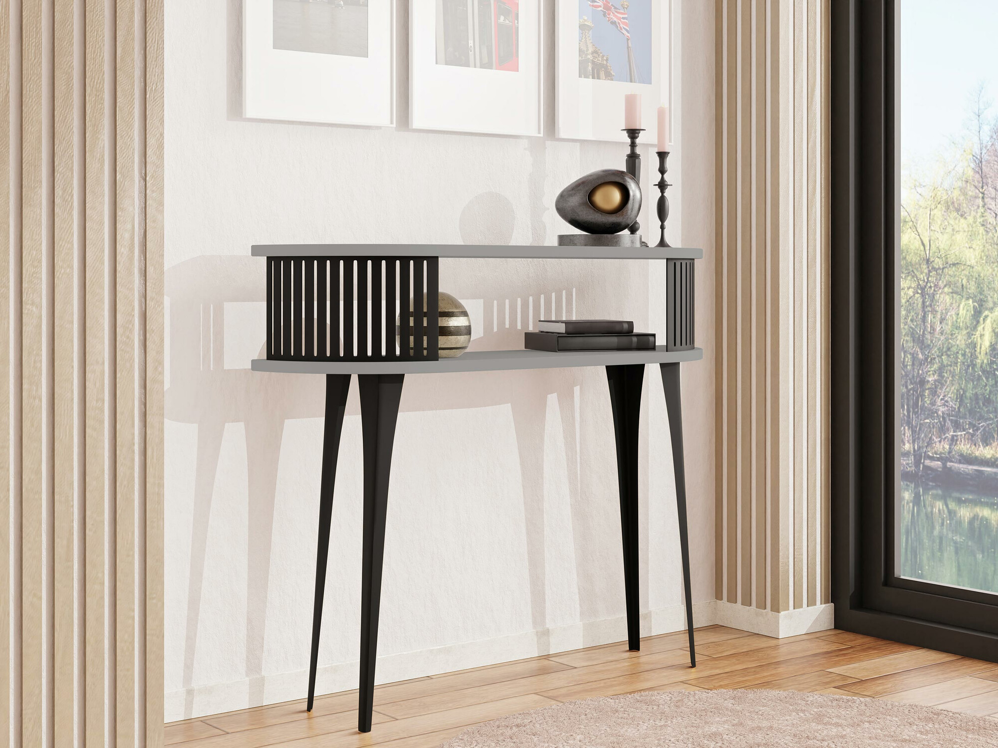 Console borð Vitum (Svartur + Grafít)