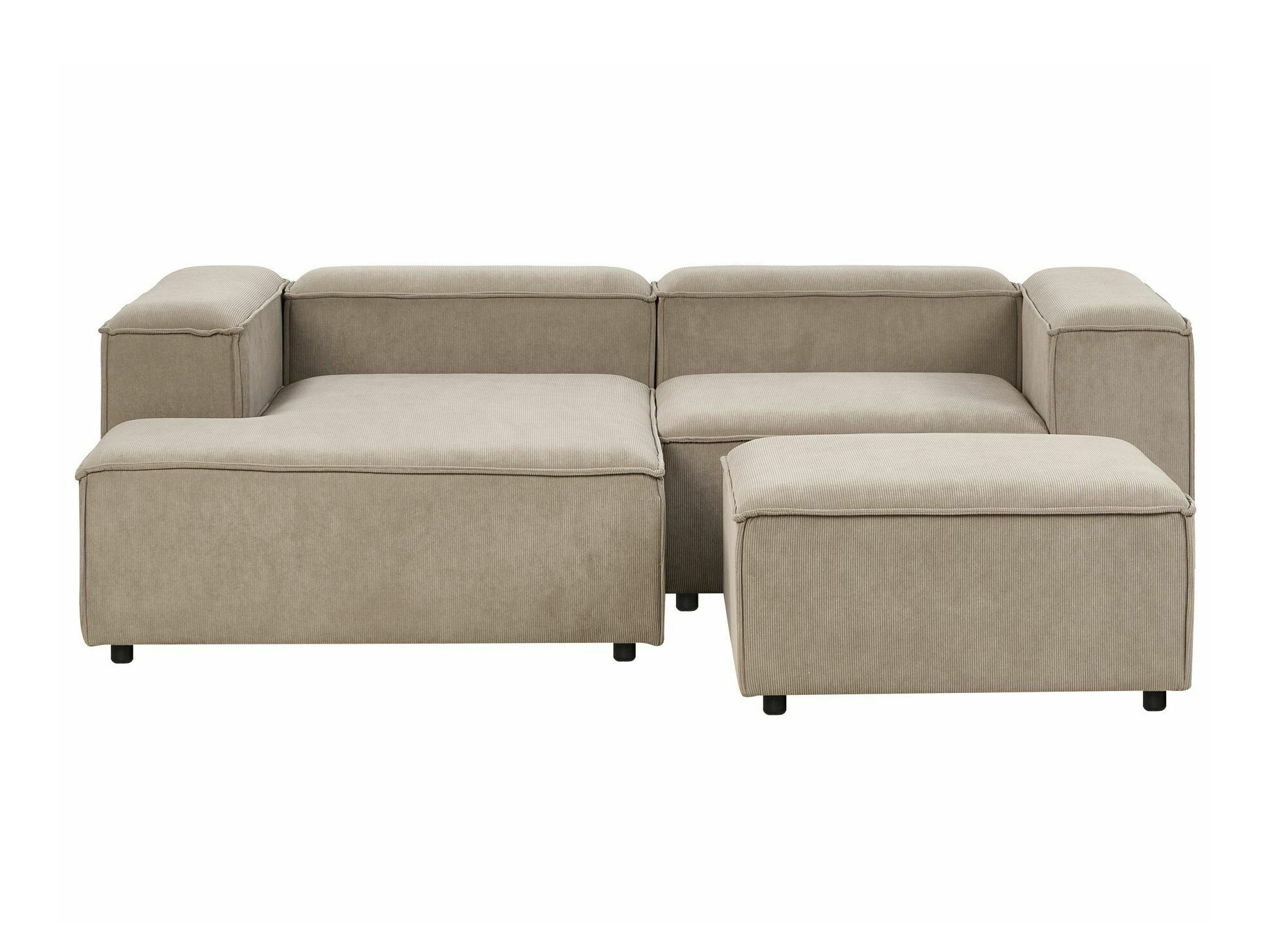 Bólstrað húsganasett Serophi 105 (Taupe)