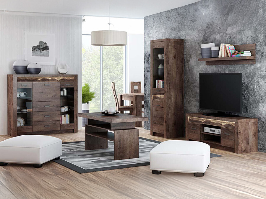 Stofusett Serfeno 122 (Dökkur askur)