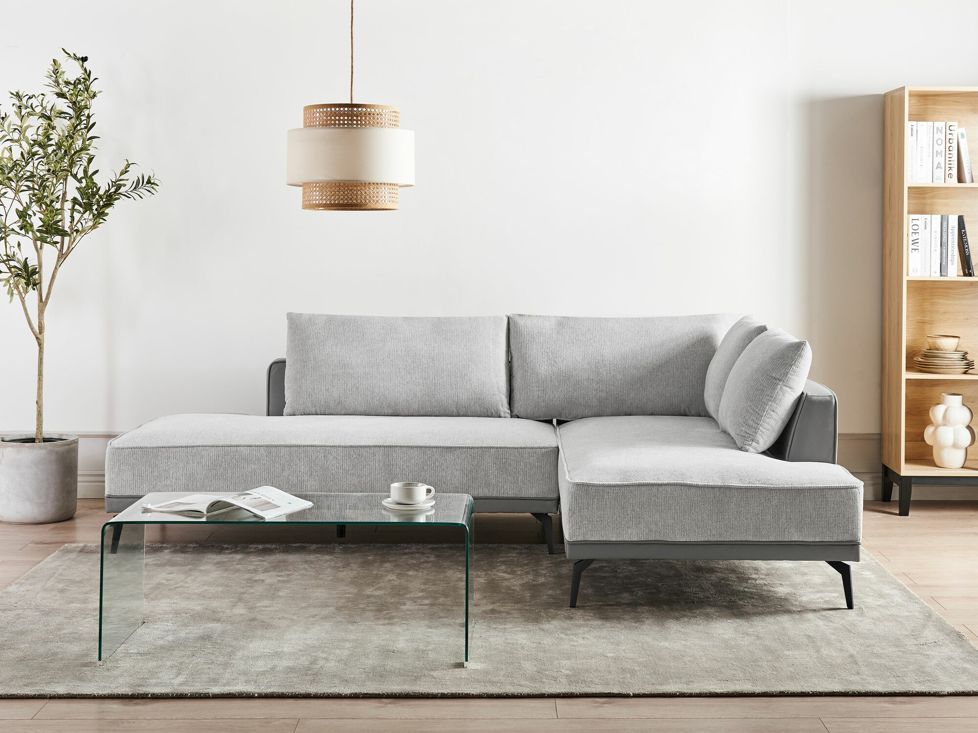 Horn­sófi Berwyn 2326 (Ljósgrár)