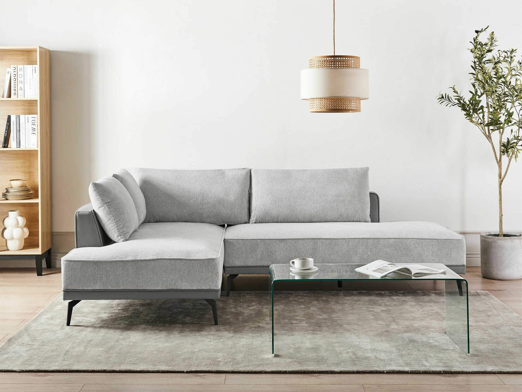 Horn­sófi Berwyn 2326 (Ljósgrár)