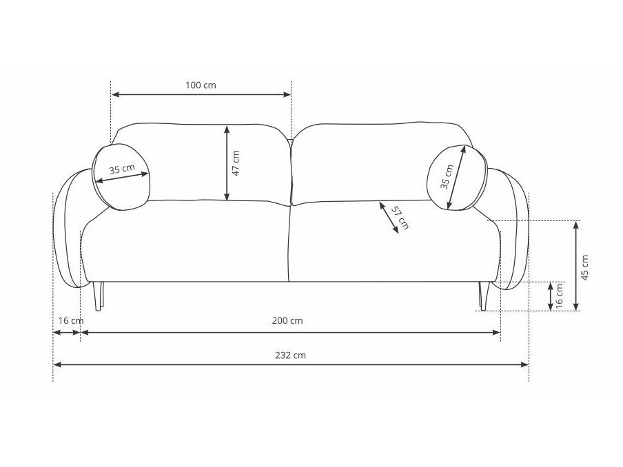 Svefnsófi Kingston 143 (Castel 15)