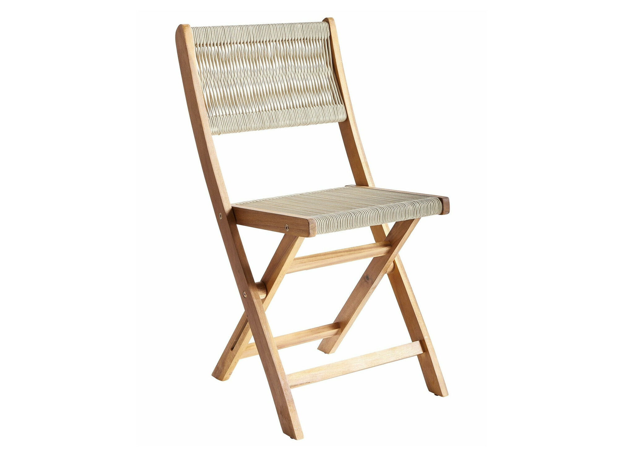Borð og stólasett Bensevu 100 (Akasía + Beige)