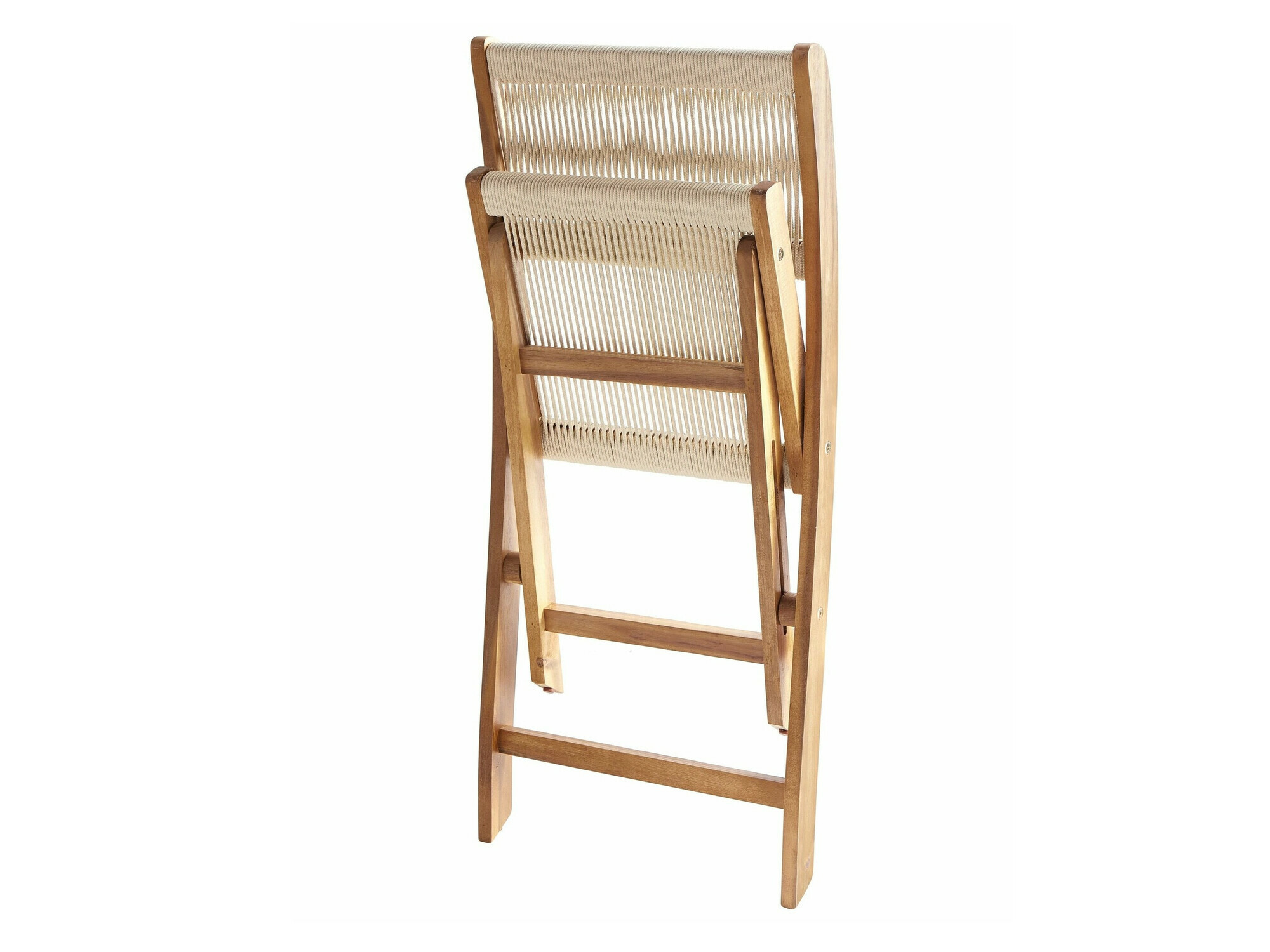 Borð og stólasett Bensevu 100 (Akasía + Beige)